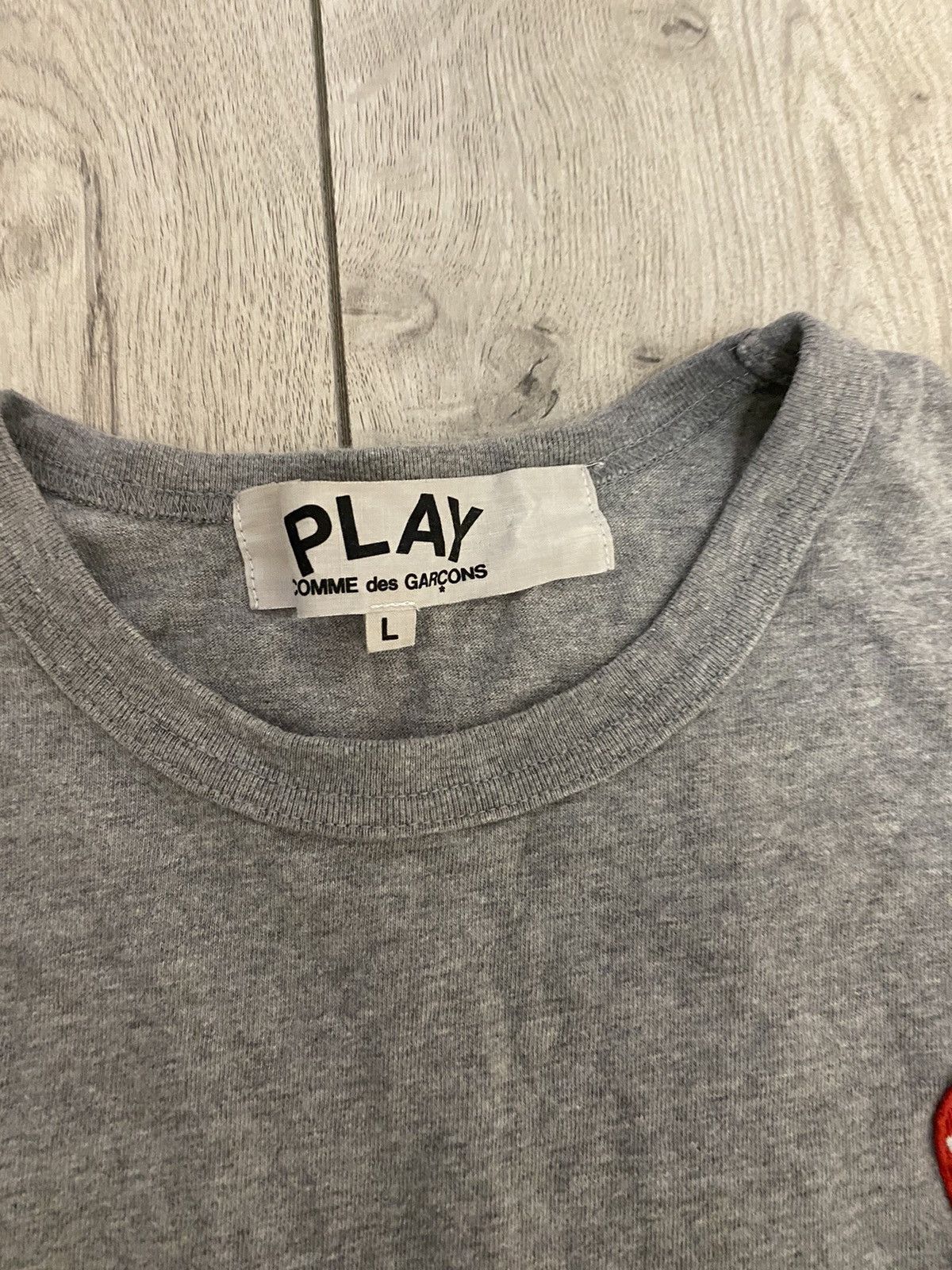 Comme des Garcons × Comme des Garcons PLAY PLAY Comme des Garçons Vintage Japan heart basic shirt Size US L / EU 52-54 / 3 - 3 Thumbnail