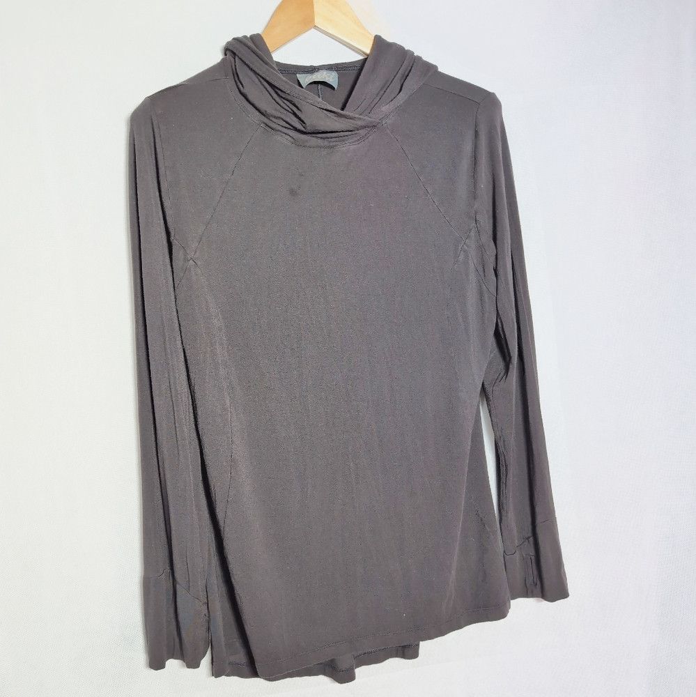 Other Buki Black Hooded XL Long Sleeve Cowl Neck Top Size XL / US 12-14 / IT 48-50 - 2 Thumbnail