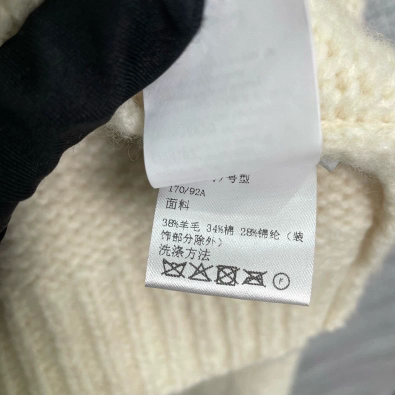 Loewe LOEWE Geometric pattern jacquard loose knit sweater Size L / US 10 / IT 46 - 6 Thumbnail