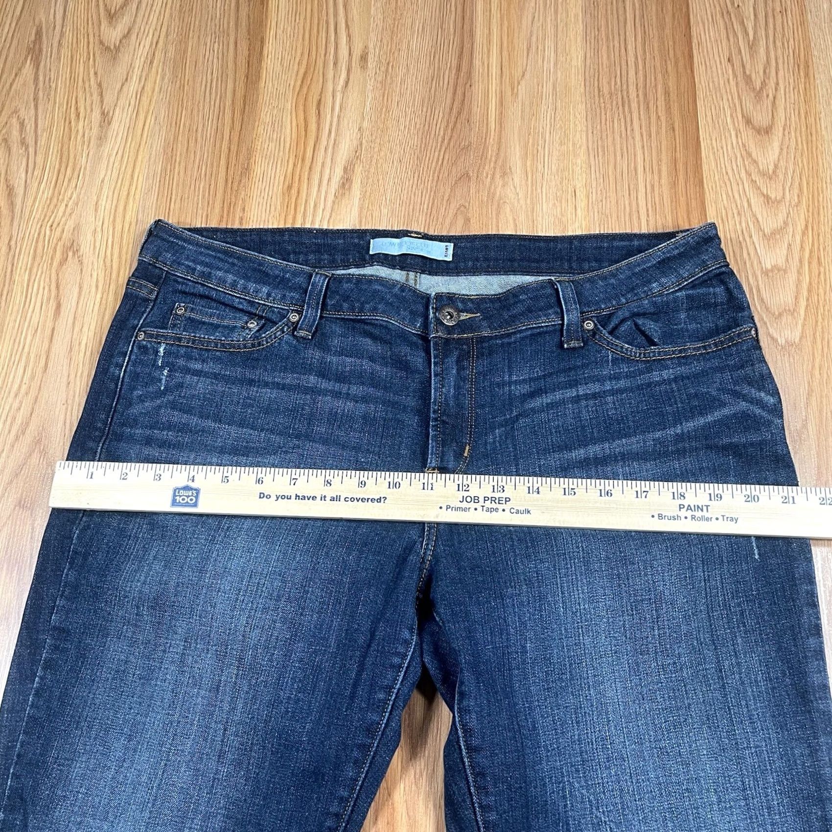 Levi's Levi's Womens 16M Bootcut Jeans Blue Wash Denim Pants Stretch Mid Rise Size 38" / US 16 / IT 52 - 5 Thumbnail