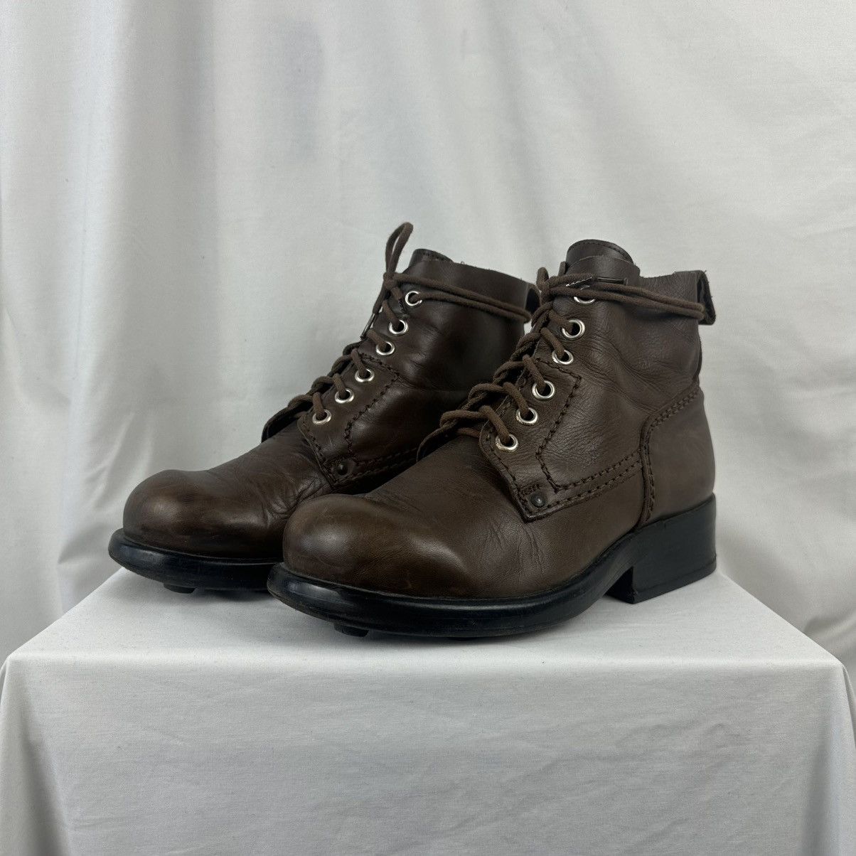 Dirk Bikkembergs Dirk Bikkembergs Leather Boots Archive 90s Military Combat Size US 9 / EU 42 - 4 Thumbnail