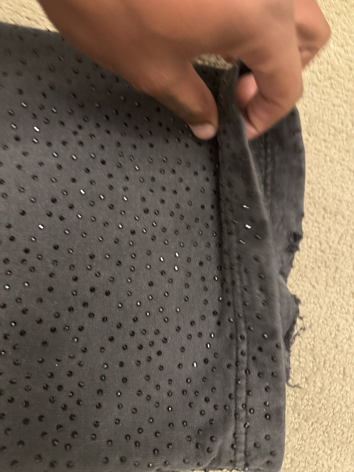 Balenciaga RARE BALENCIAGA RHINESTONE SWEATS Size US 34 / EU 50 - 8 Thumbnail