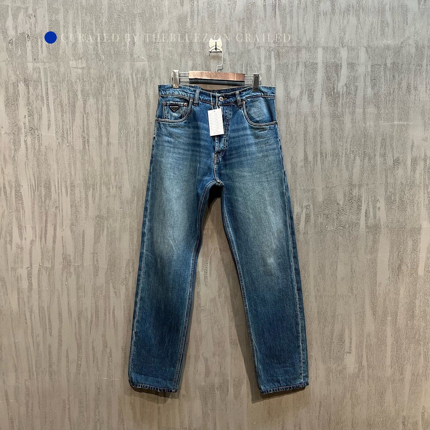 Prada Stylish Blue Denim Jeans with Logo Size US 30 / EU 46 - 1 Thumbnail