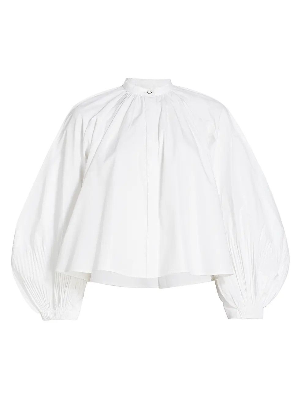 Jil Sander o1y1025 Solid Color Shirt in White Size S / US 4 / IT 40 - 1 Thumbnail