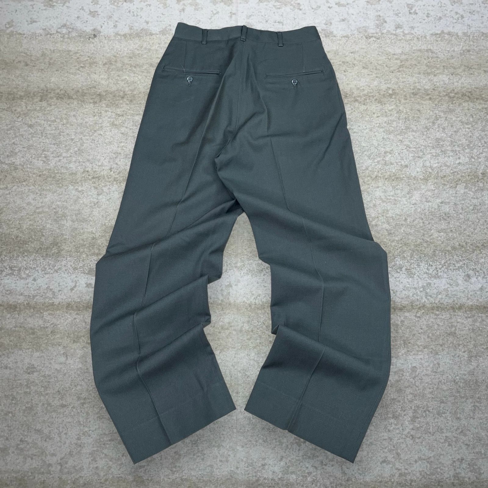 Vintage True Vintage Military Dress Pants Green Wool Straight 70s Size US 30 / EU 46 - 1 Thumbnail