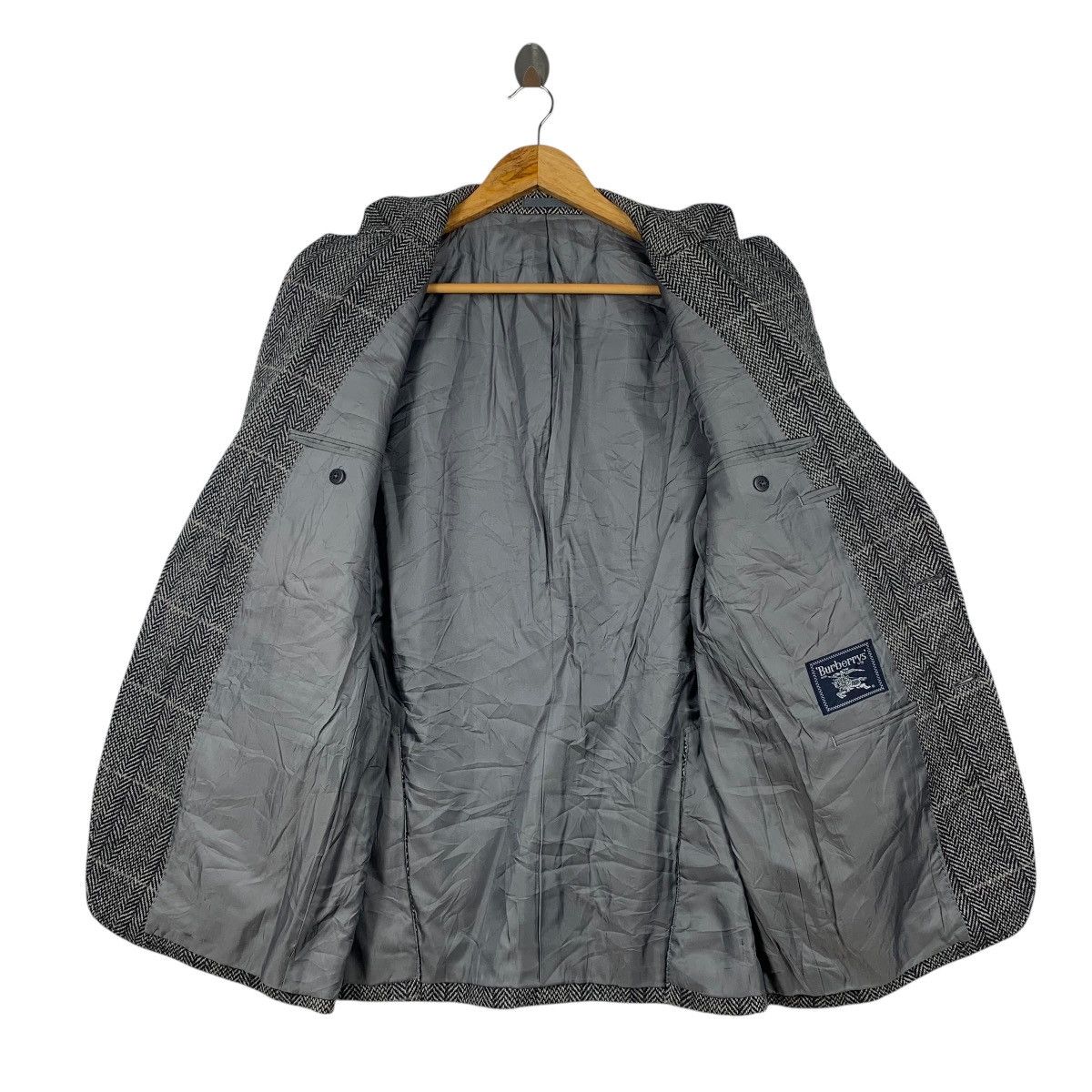 Burberry × Vintage Vintage BURBERRYS England Herringbone Blazer Coat Jacket Size US M / EU 48-50 / 2 - 3 Thumbnail