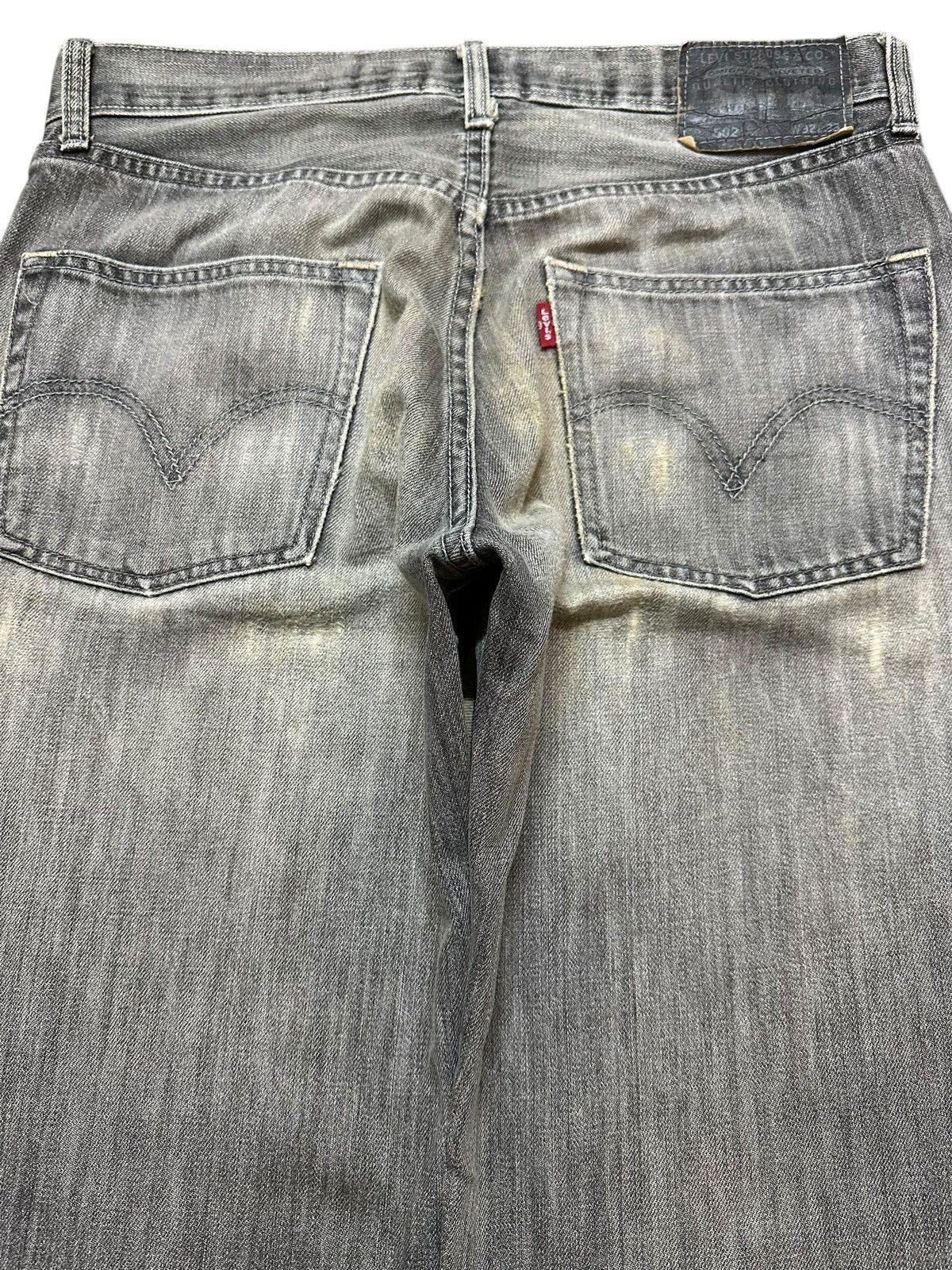 Levi's Vintage 90s Levis 502 Faded Wash Distress Style Loose Jeans Size US 32 / EU 48 - 5 Thumbnail