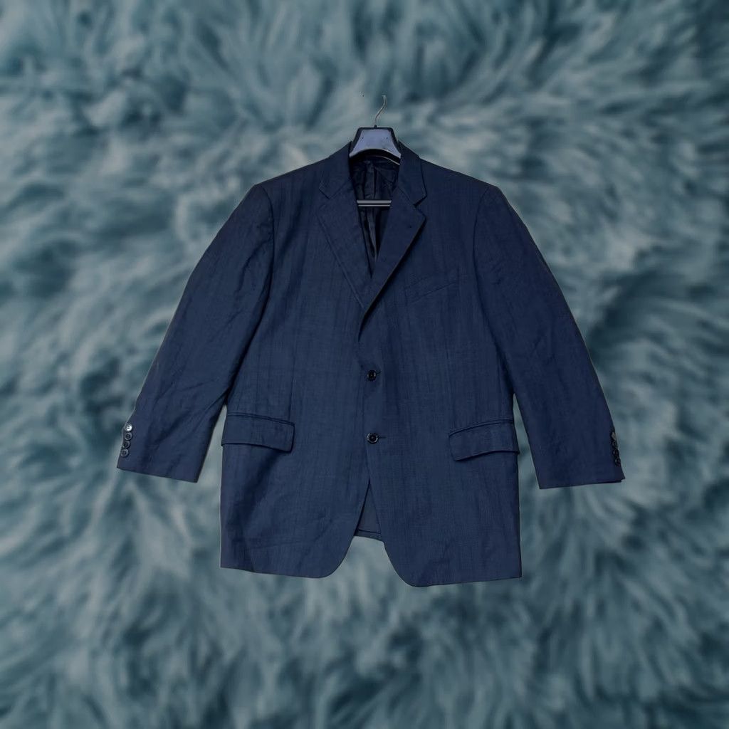 Joseph Abboud Joseph Abboud Blazer Jacket Blue Wool 44R Navy Notch Lapel Single-Breasted 2-Button USA Made Vintage? No Size 44R - 1 Thumbnail