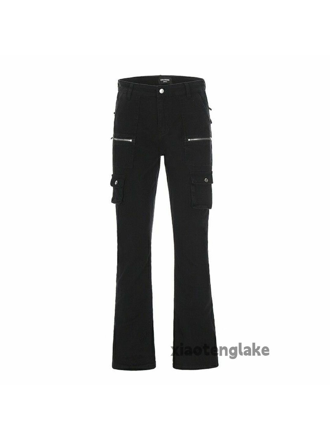 flared zipper punk grunge cargo pants