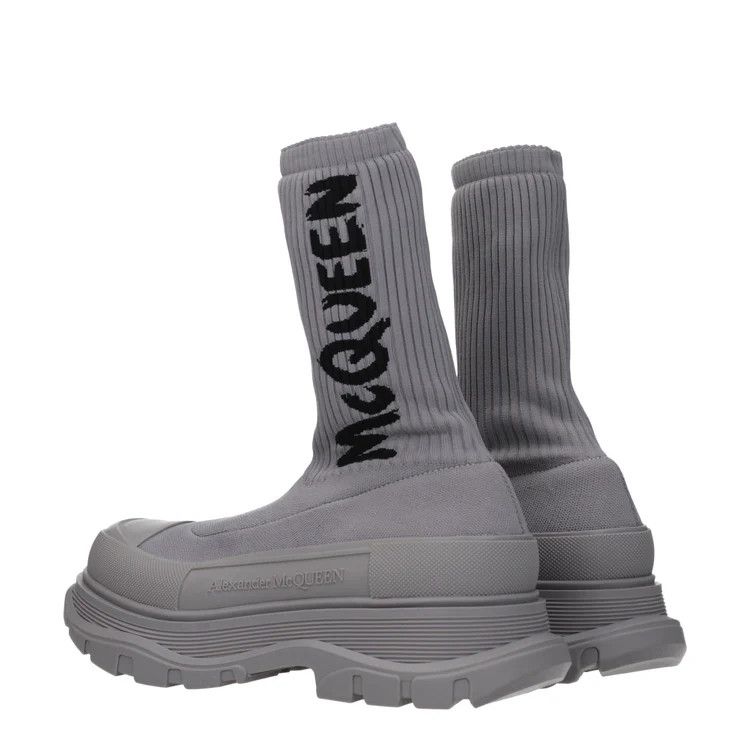 Alexander McQueen o1y1024 Hi-Top Sneakers in Grey Size US 7.5 / EU 40-41 - 2 Thumbnail