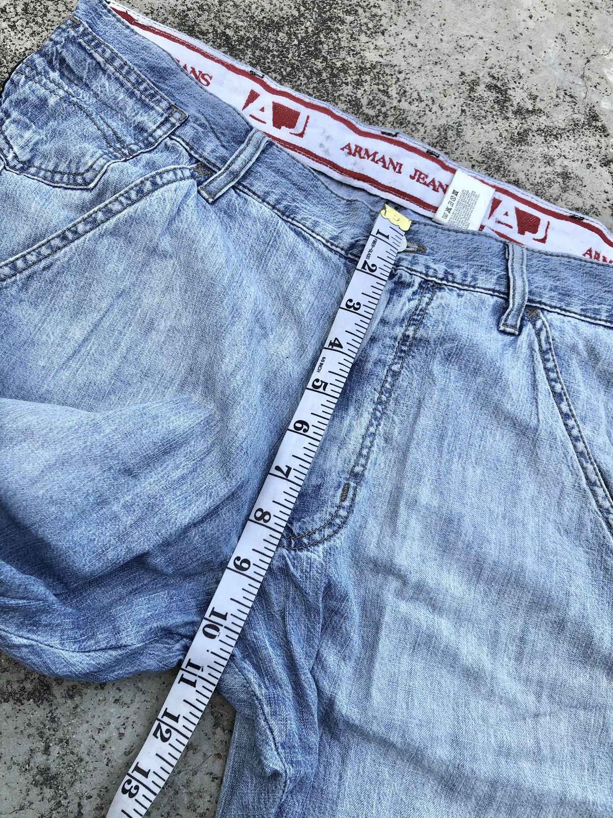 Armani × Giorgio Armani VINTAGE RECONSTRUCTED ARMANI JEANS Size US 34 / EU 50 - 11 Thumbnail