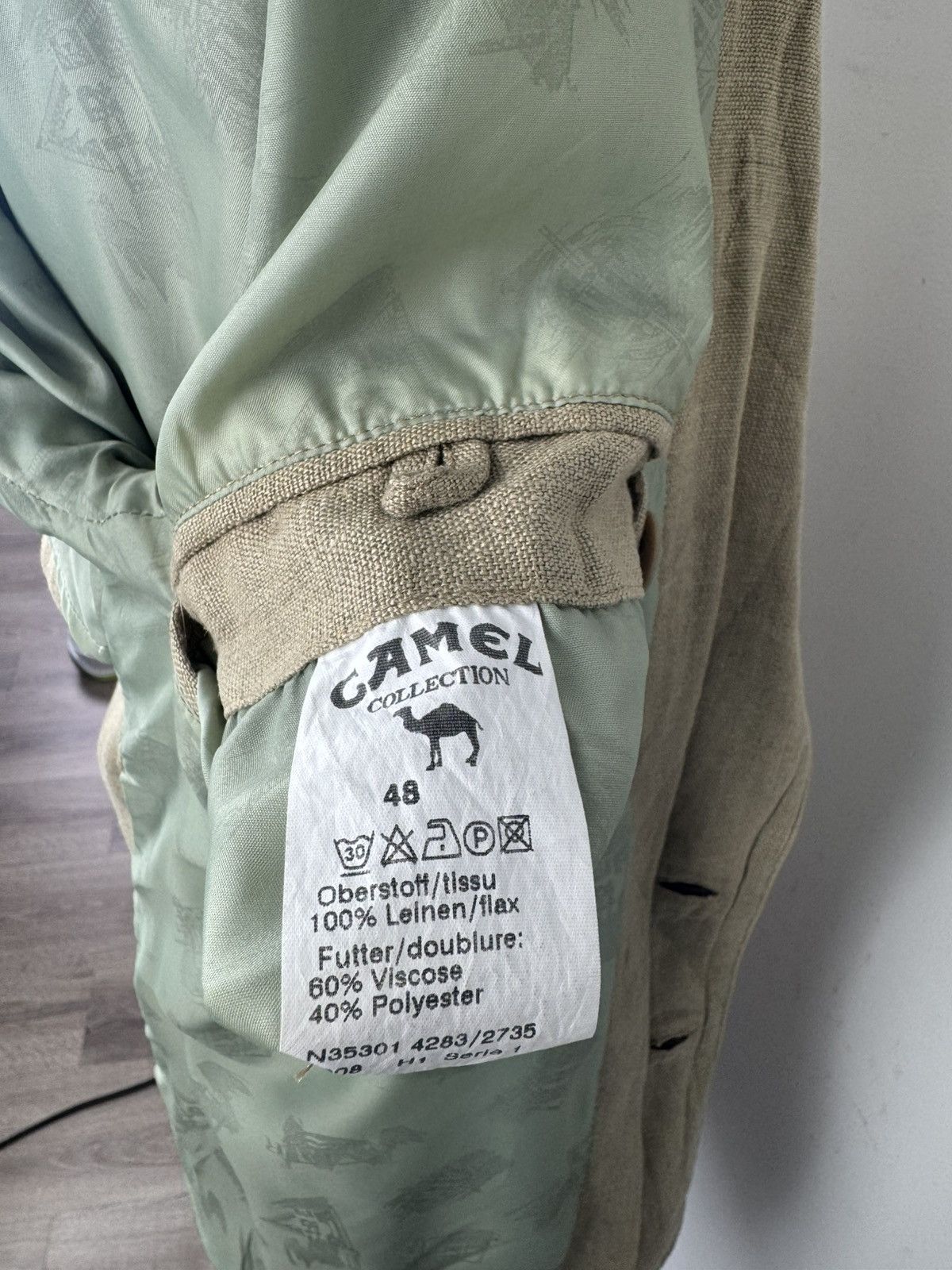 Camel × Vintage Vintage Camel Collection Blazer Casual Jacket size 48 ( XL) Size 48L - 8 Thumbnail
