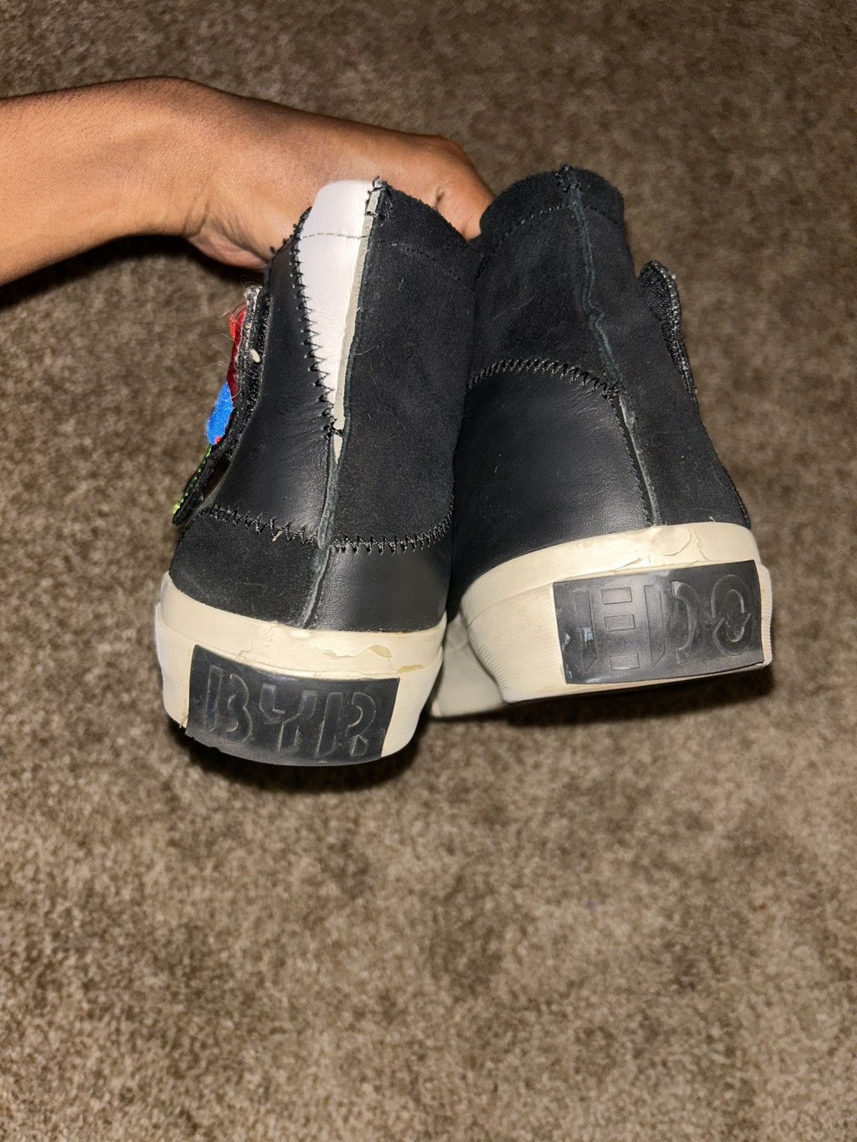 Byredo Byredo Primeval Away Black High Top Sneakers Size US 10 / EU 43 - 6 Thumbnail