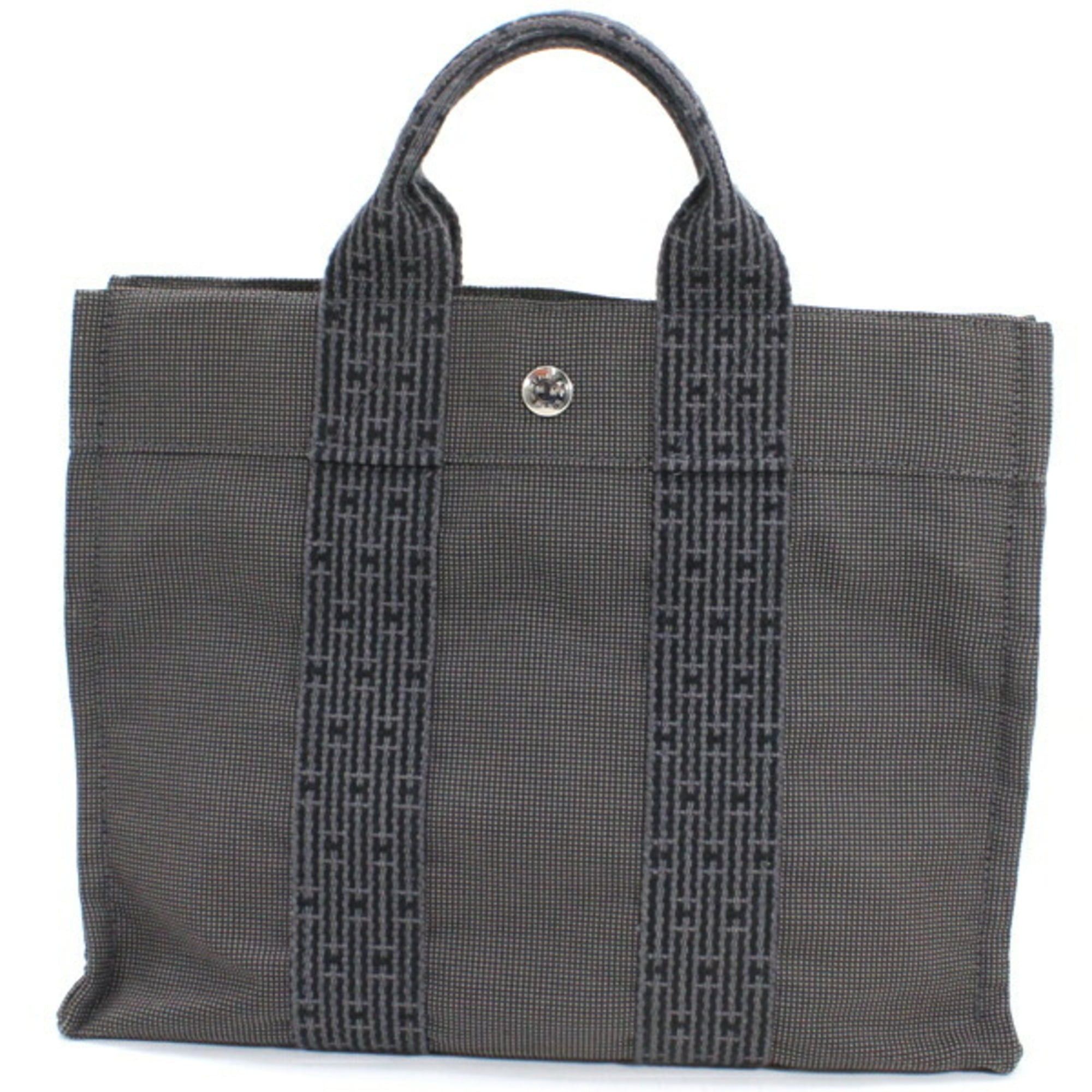 Hermes Hermès Air Line PM Tote Handbag, Gray, Men's/Women's, HERMES Canvas T6113 Size ONE SIZE - 1 Thumbnail