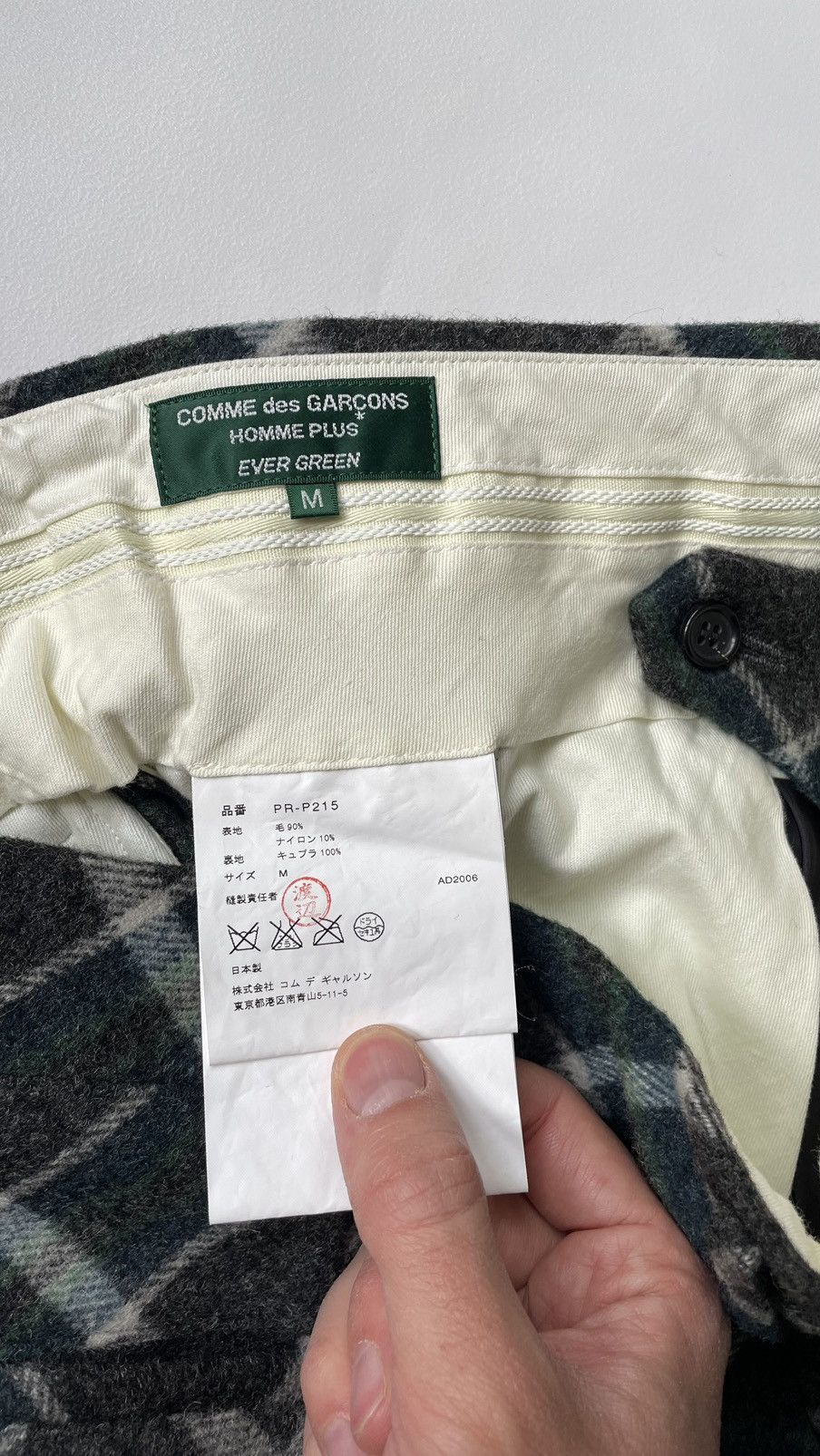 Comme des Garcons Homme Plus A/W 06 Plaid Check Wool Trousers Size US 32 / EU 48 - 9 Thumbnail