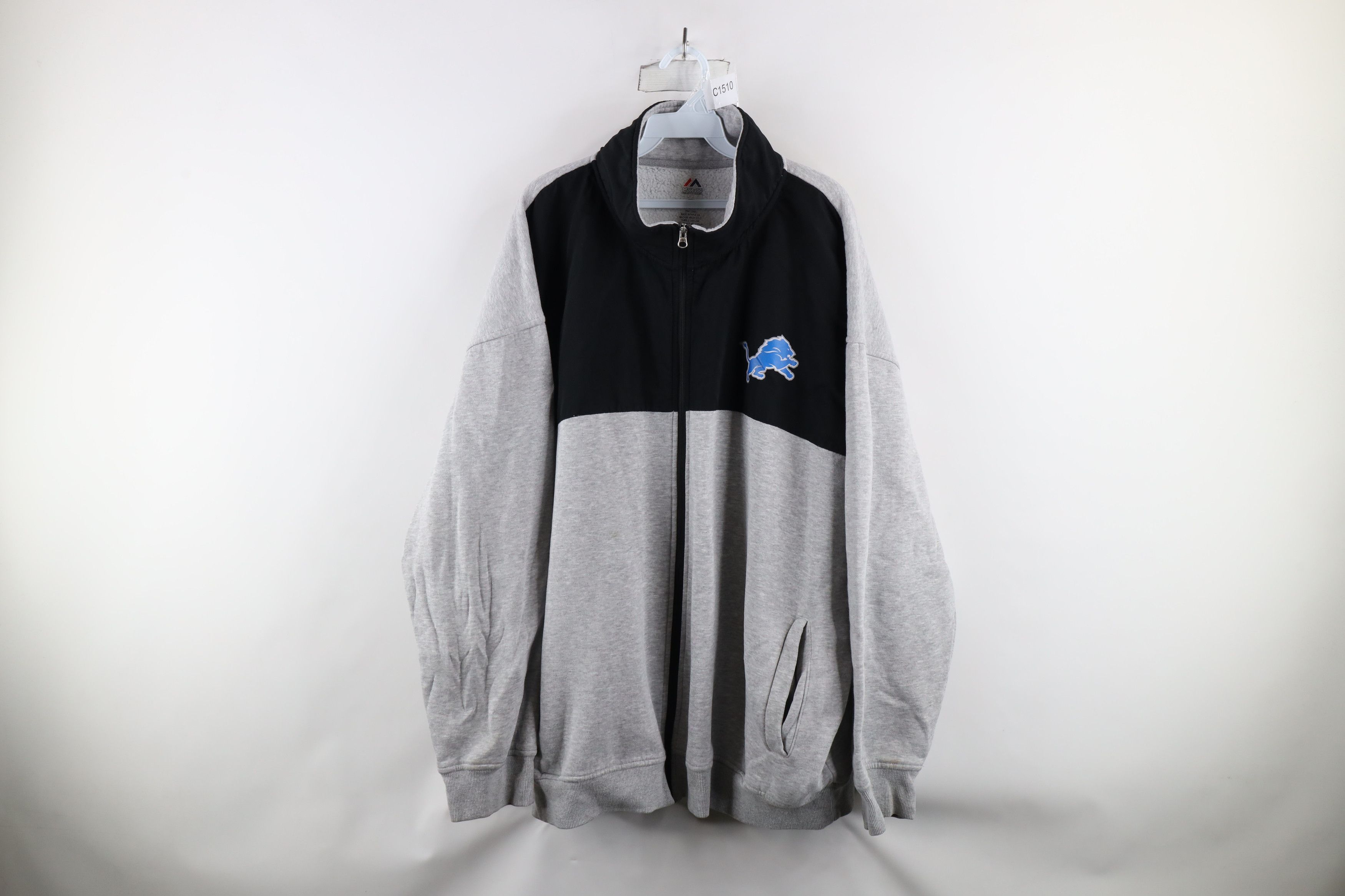 Majestic × Vintage Vintage Majestic Lions Football Full Zip Sweatshirt Jacket Size US XXL / EU 58 / 5 - 1 Thumbnail