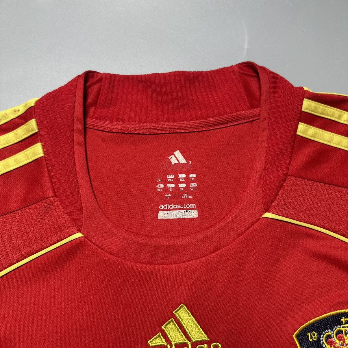 Adidas SPAIN ADIDAS 2008 EURO FOOTBALL HOME JERSEY #9 TORRES Size US XXL / EU 58 / 5 - 4 Thumbnail