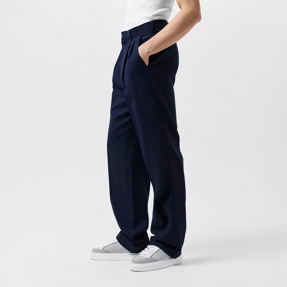 Casablanca o1g2r1mq0426 Pleated Trousers in Navy Size US 34 / EU 50 - 3 Thumbnail