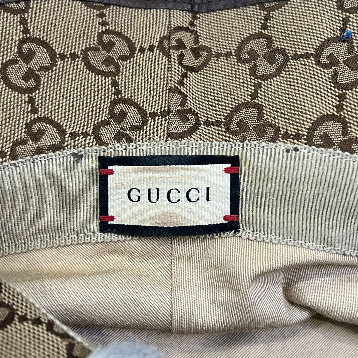 Gucci GUCCI GG Canvas Leather Backet Hat Size ONE SIZE - 3 Thumbnail