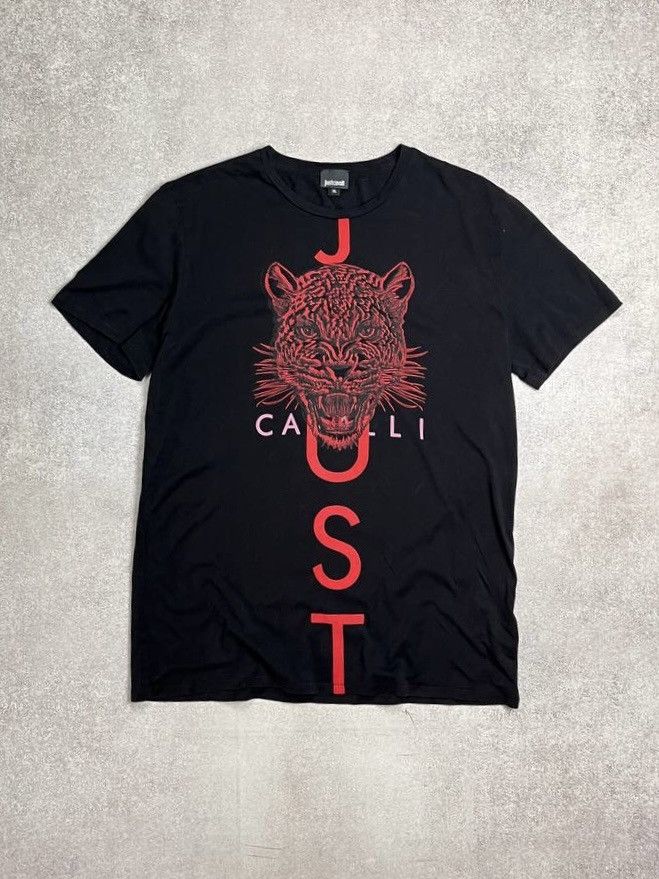 Just Cavalli × Roberto Cavalli × Vintage Vintage Just Cavalli Tiger T-shirt Y2K XL Size US XL / EU 56 / 4 - 1 Thumbnail