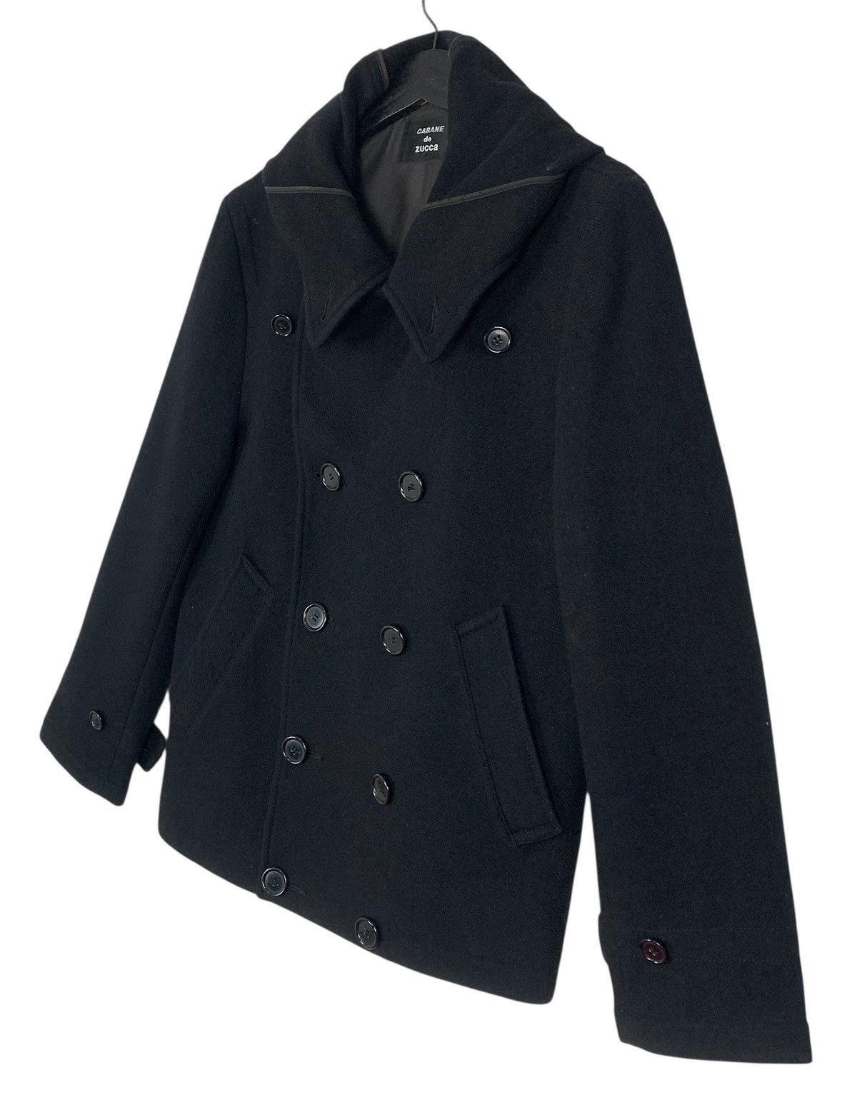 CABANE de ZUCCa × Designer × Issey Miyake Cabane De Zucca Isey Miyake Designer Double Breasted Coat Size M / US 6-8 / IT 42-44 - 4 Thumbnail