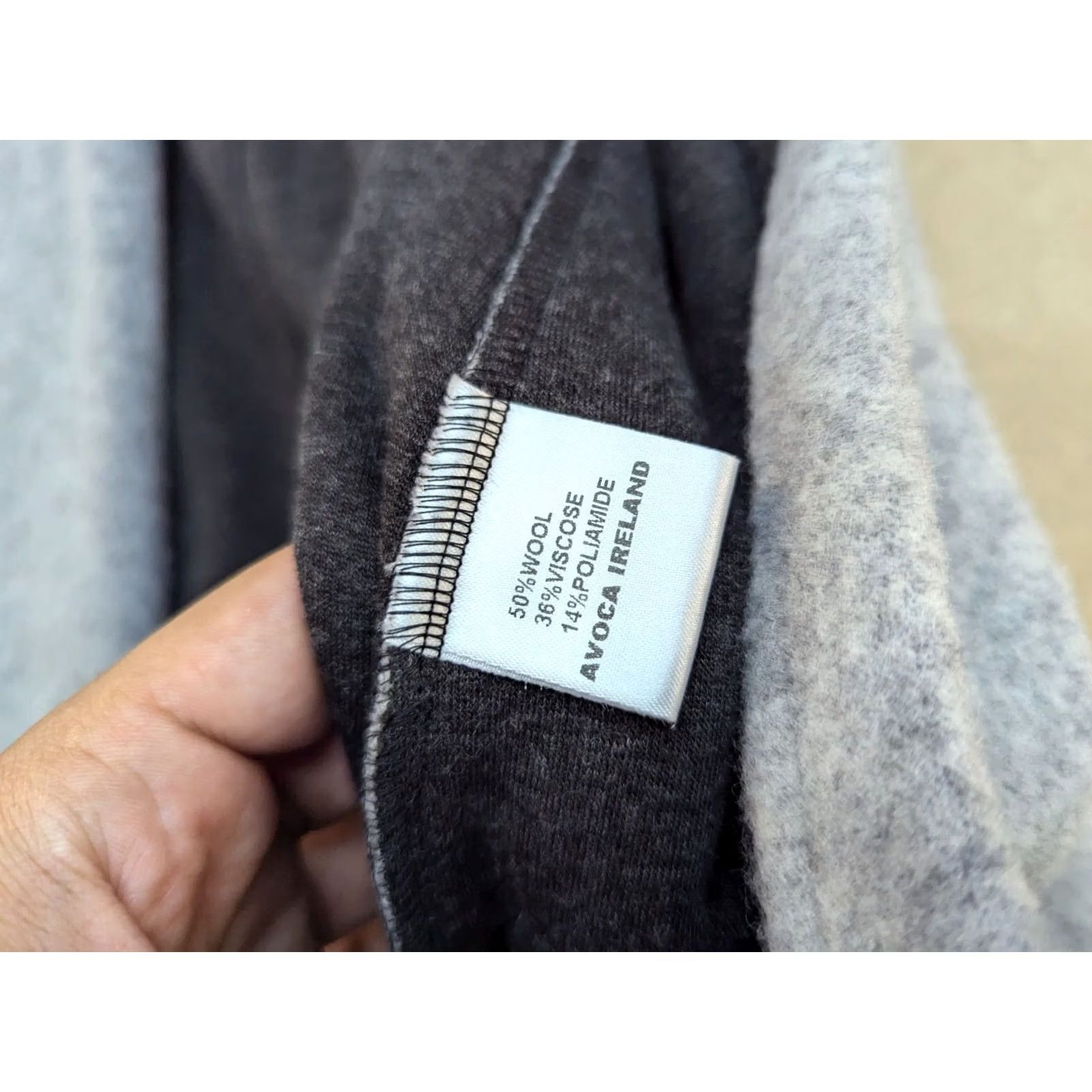 Vintage Avoca Anthology Ireland Dress Wool Viscose Gray Size 2 Ladies Sleeveless Cardigan Dress Short A-Line Casual Workwear Womens Size XS / US 0-2 / IT 36-38 - 7 Thumbnail