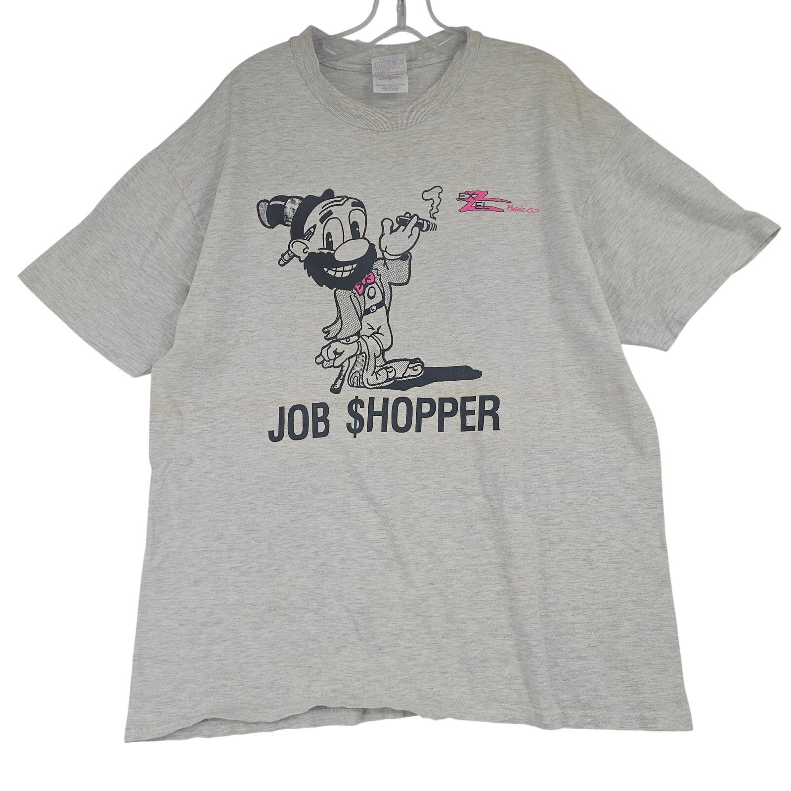 Vintage Vintage Single Stitch Job $hopper Cartoon Graphic Tee XL Size US XL / EU 56 / 4 - 1 Thumbnail