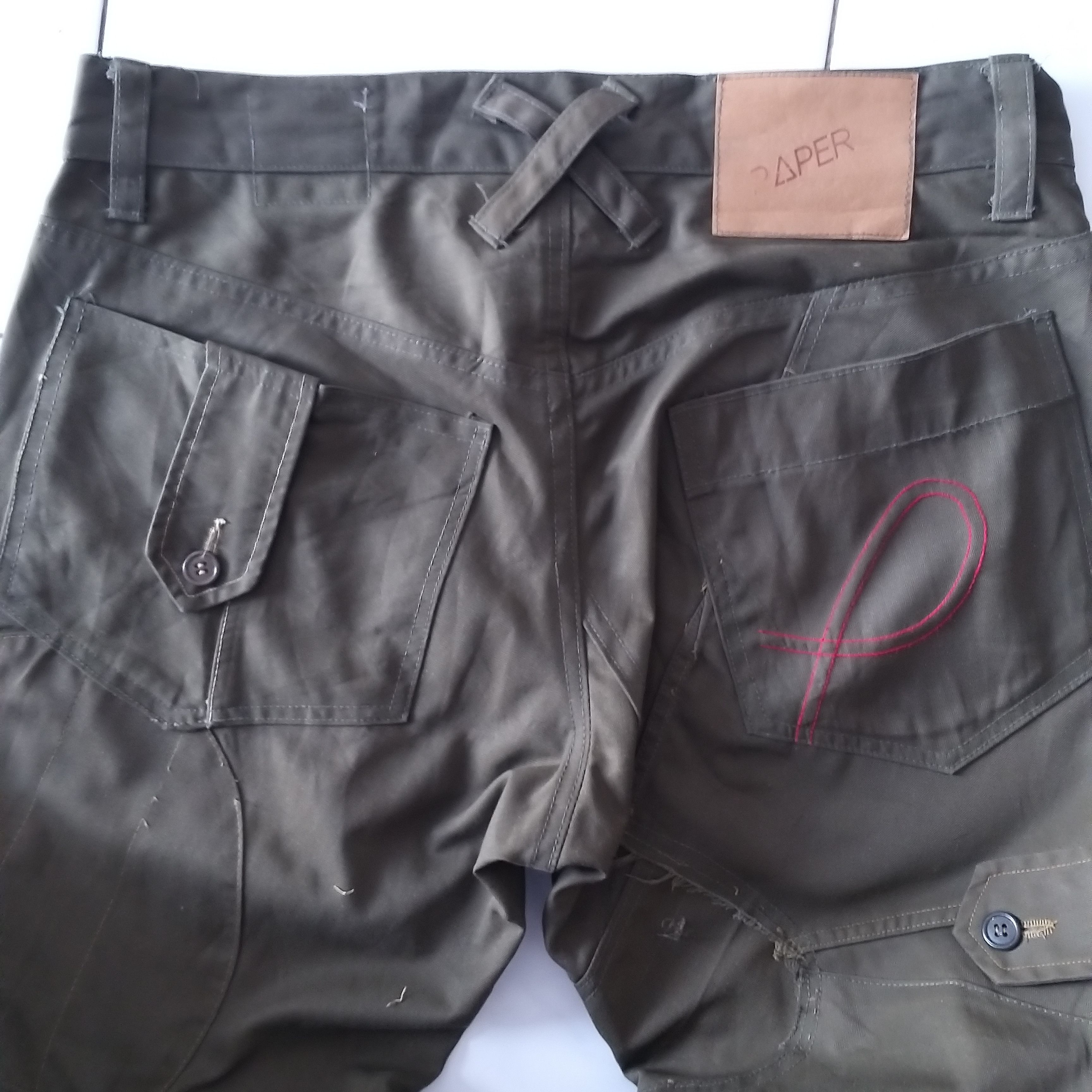 20471120 Paper Recycle Collection Reconstructed Pants Size US 32 / EU 48 - 4 Thumbnail