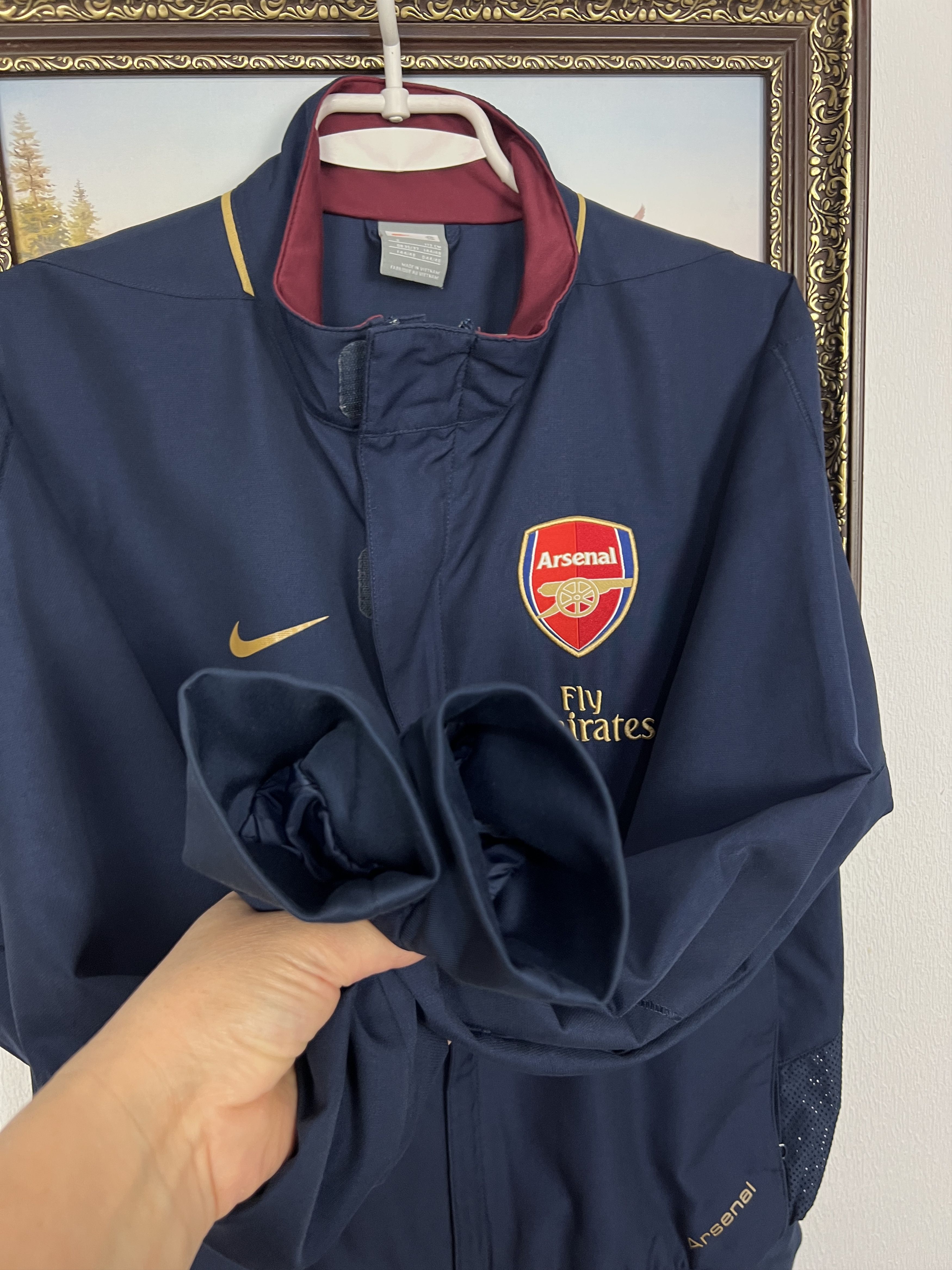 Nike Vintage Arsenal Football Jacket Soccer Track Top Gunners Size US S / EU 44-46 / 1 - 6 Thumbnail
