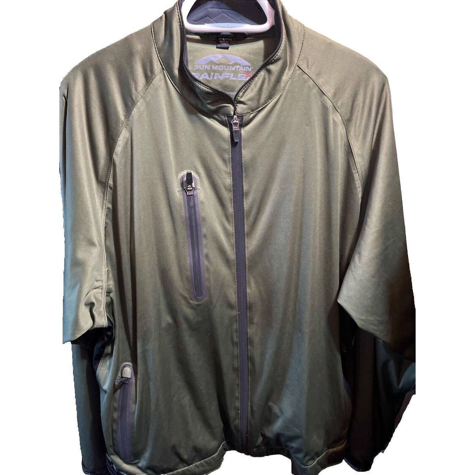 Other Sun Mountain Rainflex Mens Full Zip Golf Jacket Medium Green Size US M / EU 48-50 / 2 - 1 Thumbnail