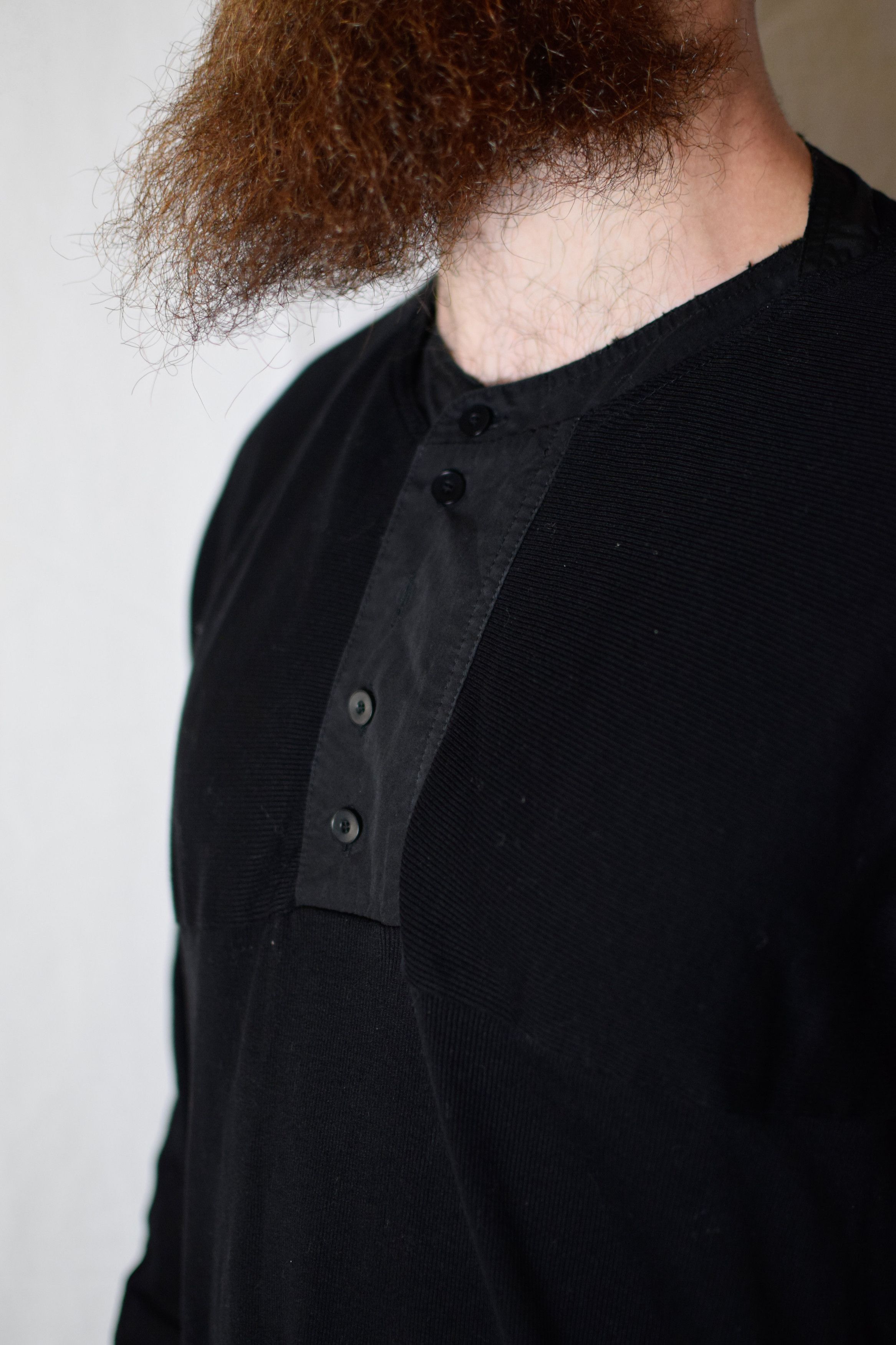 Julius Julius AW17 Neuromantika Henley Top - 597CUM14 Size US L / EU 52-54 / 3 - 7 Thumbnail