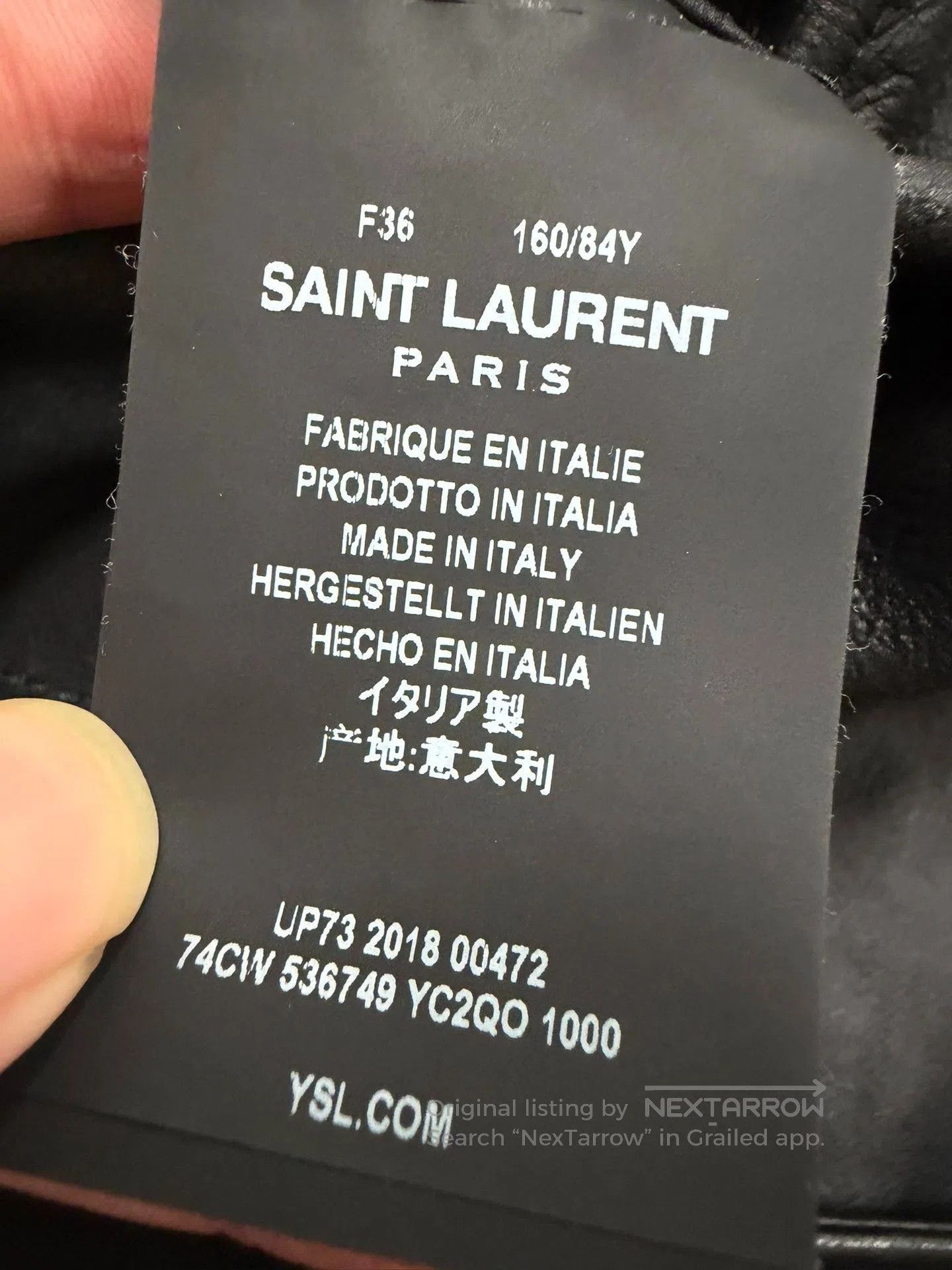 Saint Laurent Paris Saint Laurent 18FW Leather Hunting Jacket. Size US M / EU 48-50 / 2 - 6 Thumbnail