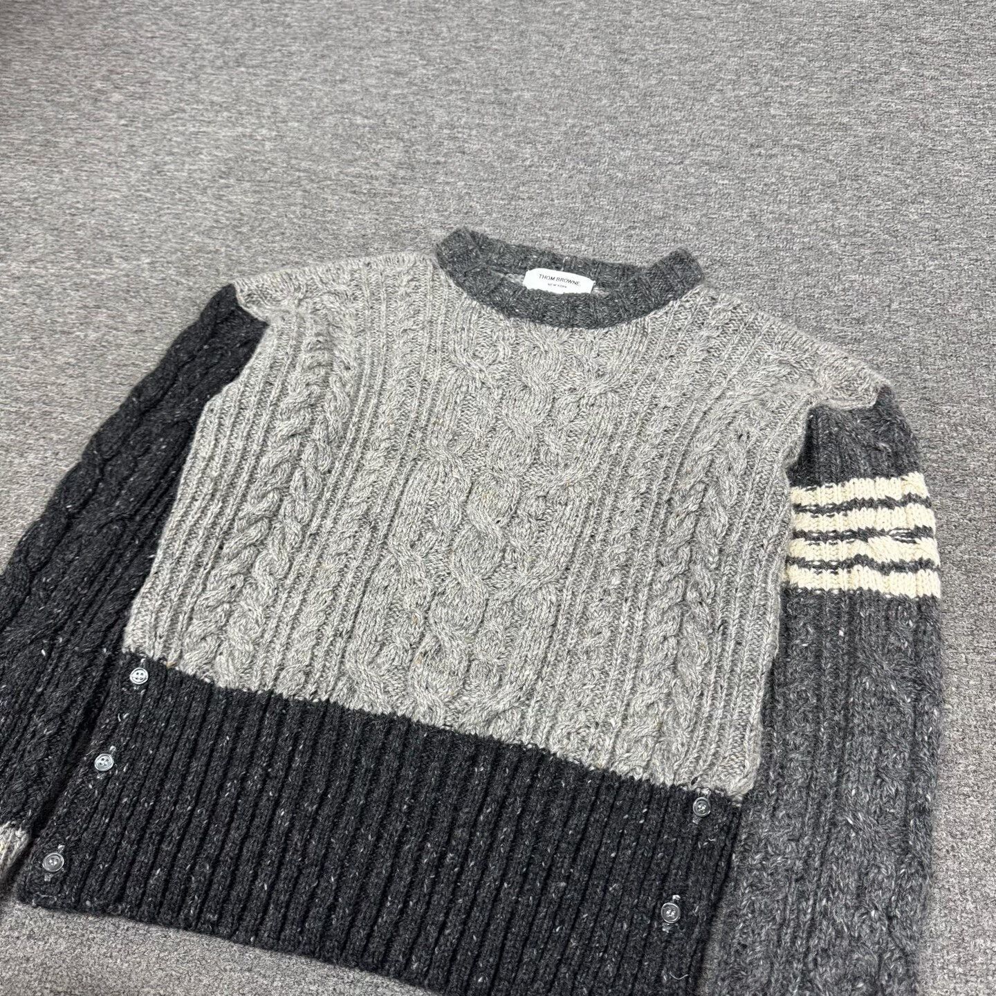 Thom Browne thom browne multicolor striped wool sweater Size US M / EU 48-50 / 2 - 3 Thumbnail