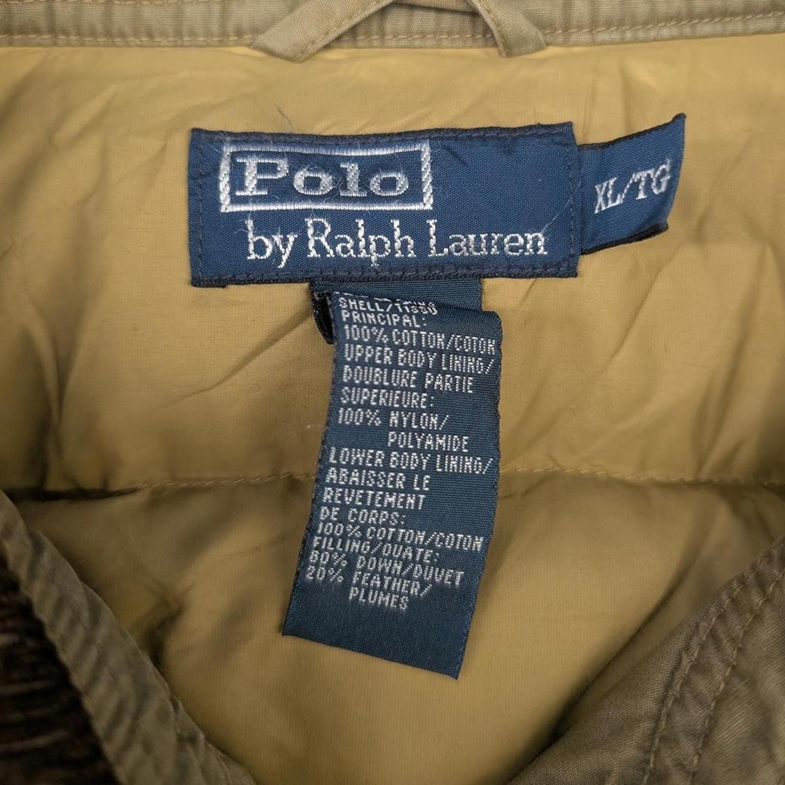 Polo Ralph Lauren Vintage Polo Ralph Lauren Outdoor Apparel Down Olive Jacket Size US XL / EU 56 / 4 - 4 Thumbnail