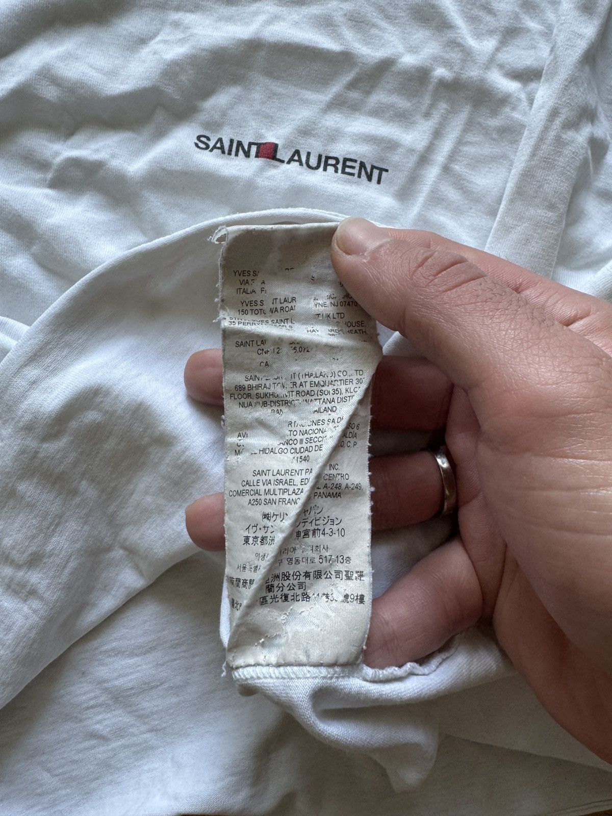 Saint Laurent Paris Logo Tee