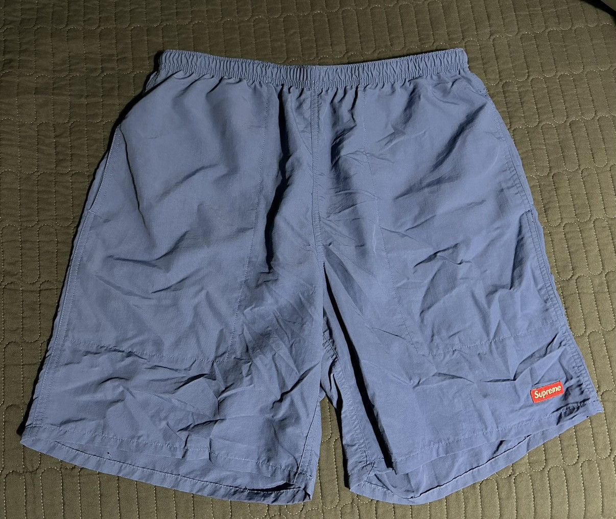 Supreme Supreme Nylon Water Shorts Blue Large Size US 34 / EU 50 - 1 Thumbnail