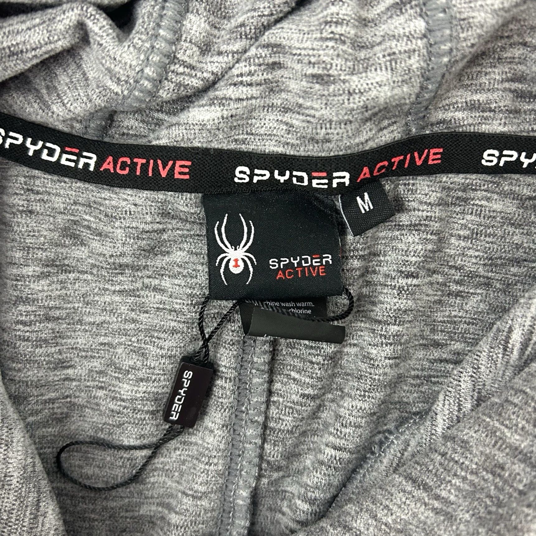 Spyder Spyder Ladies Hoodie Tunic Length Dark Gray M / Medium Hoodie Ladies Tunic M Gray Reflective Pockets Lightweight Athletic Size M / US 6-8 / IT 42-44 - 4 Thumbnail