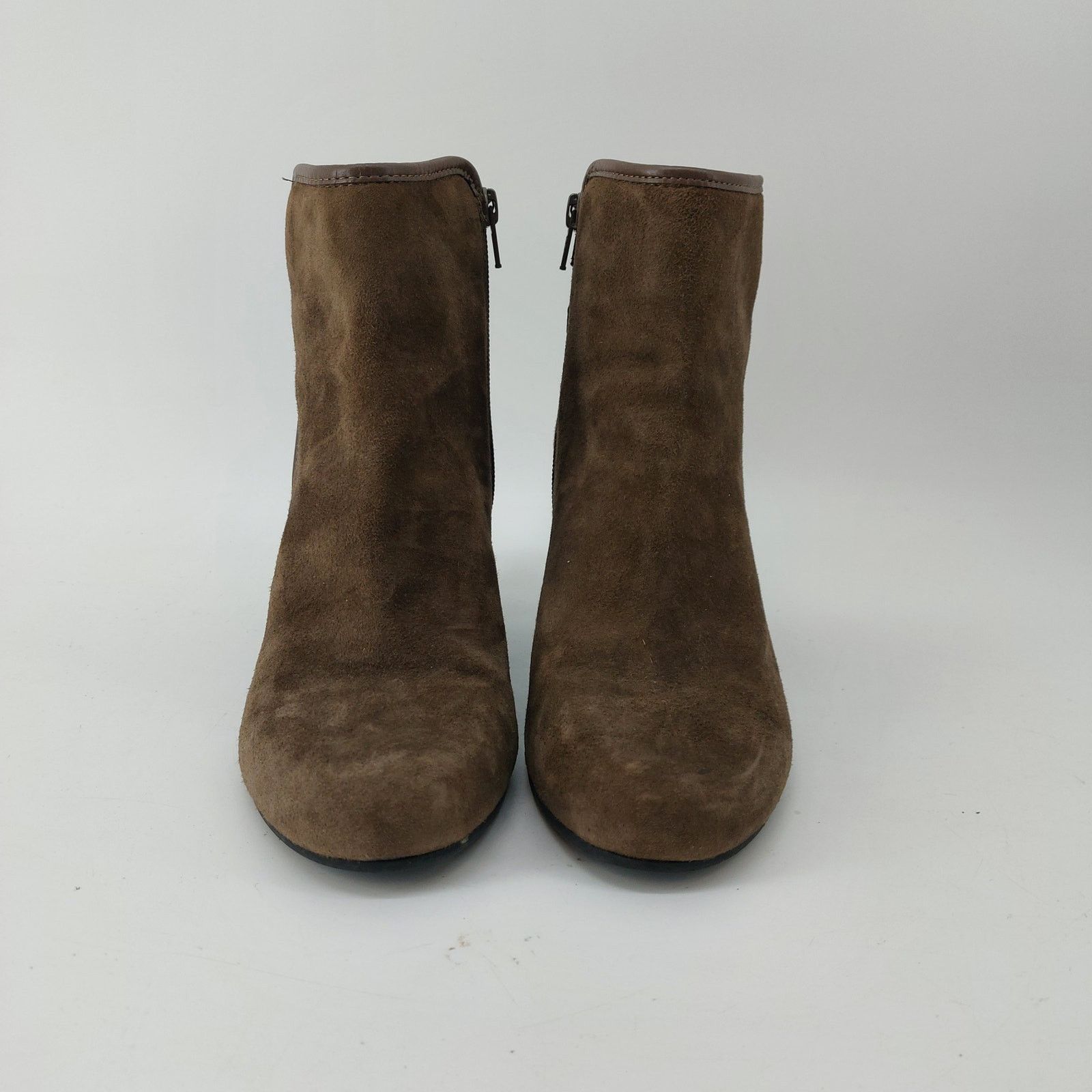 Other Sofft Womens Booties Suede Ankle Brown Heel Zipper 8.5M Size US 8.5 / EU 41-42 - 3 Thumbnail