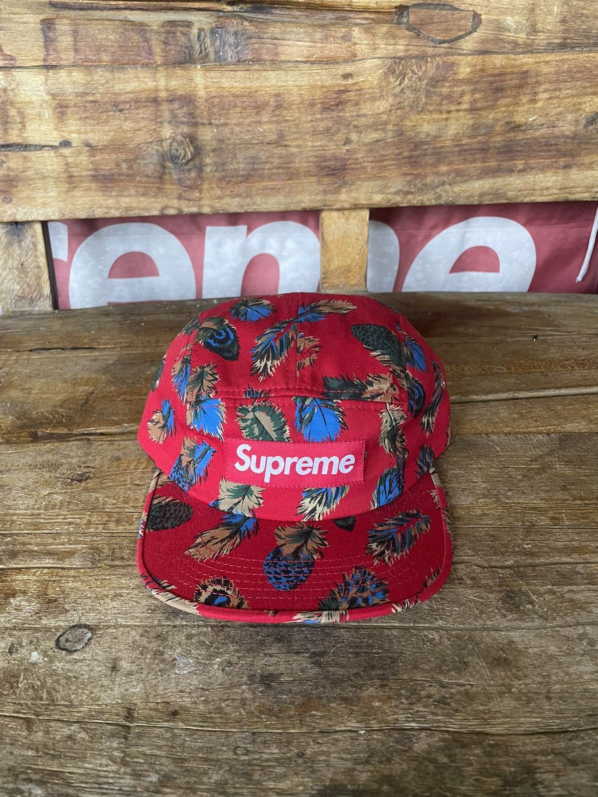 Supreme feathers camp hot sale cap