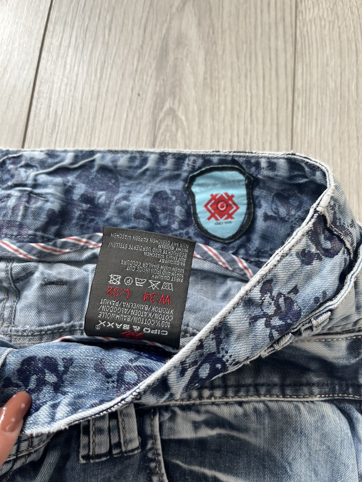 Japanese Brand cyber y2k denim distressed skate streetwear wideleg archive Size US 34 / EU 50 - 7 Thumbnail