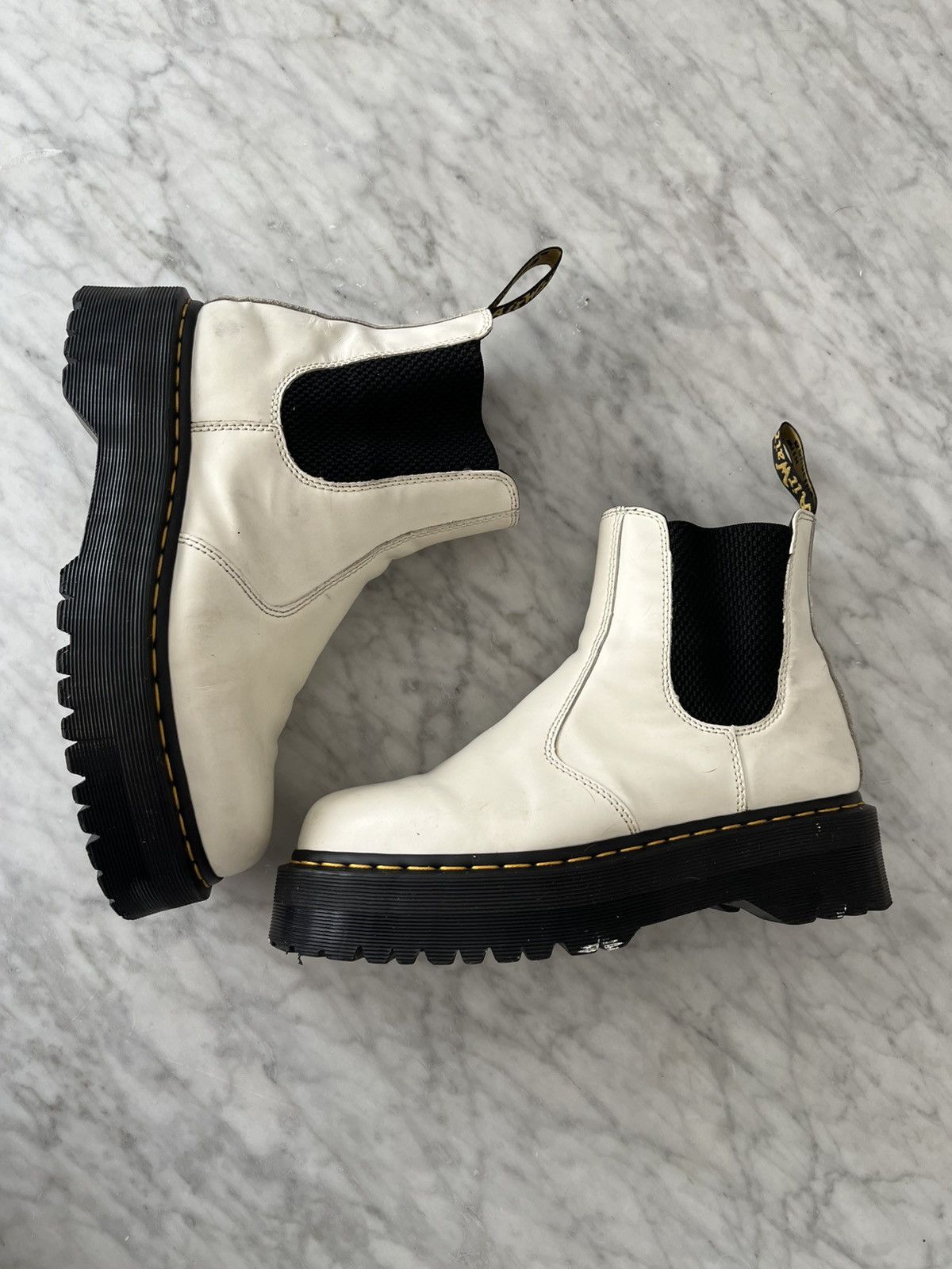 Dr. Martens Dr Martens 2976 boots White Size US 9 / EU 42 - 2 Thumbnail