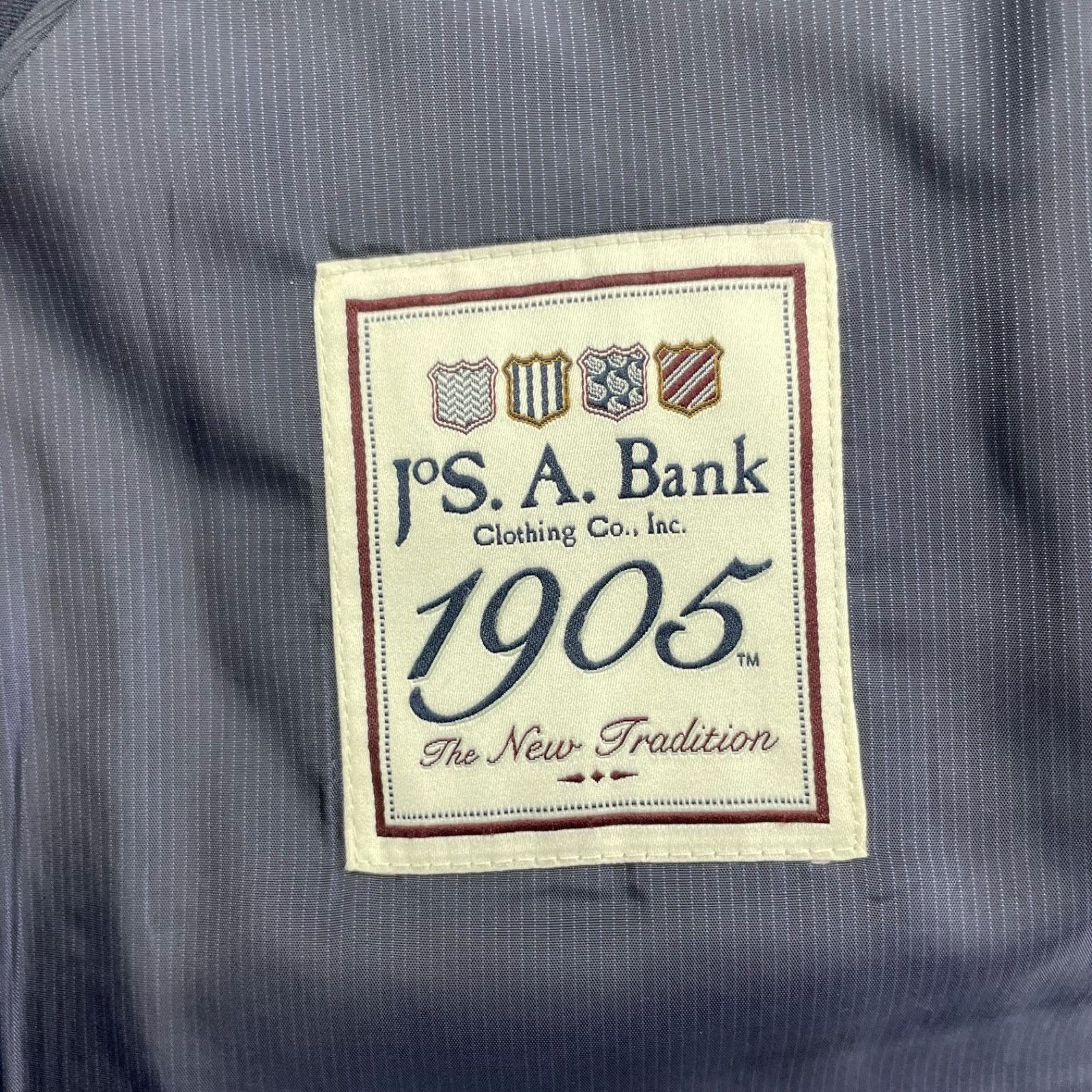 Jos. A. Bank Jos A Bank Men's Wool Blend 2-Button Tailored Fit Blazer Nav Size 46R - 5 Thumbnail