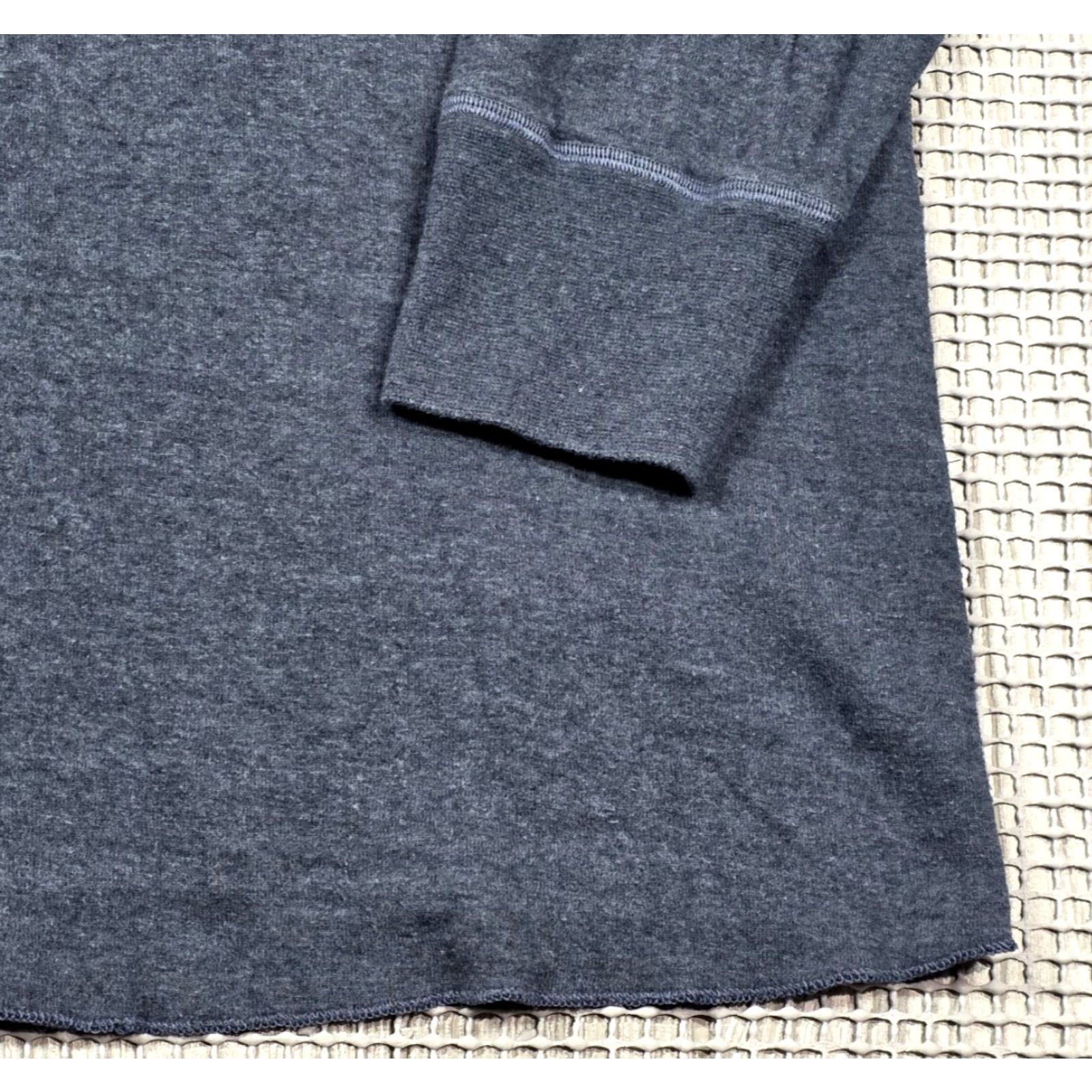 Vintage LL Bean Double Layer Long Sleeve Shirt Wool Blend Crew Neck Blue Mens L Reg Size US L / EU 52-54 / 3 - 3 Thumbnail