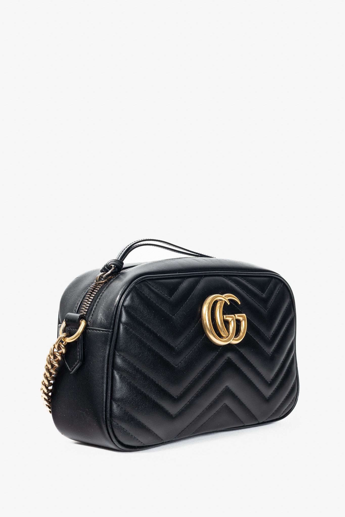 Gucci Gucci GG Marmont Small Black Matelassé Shoulder Bag Size ONE SIZE - 2 Thumbnail