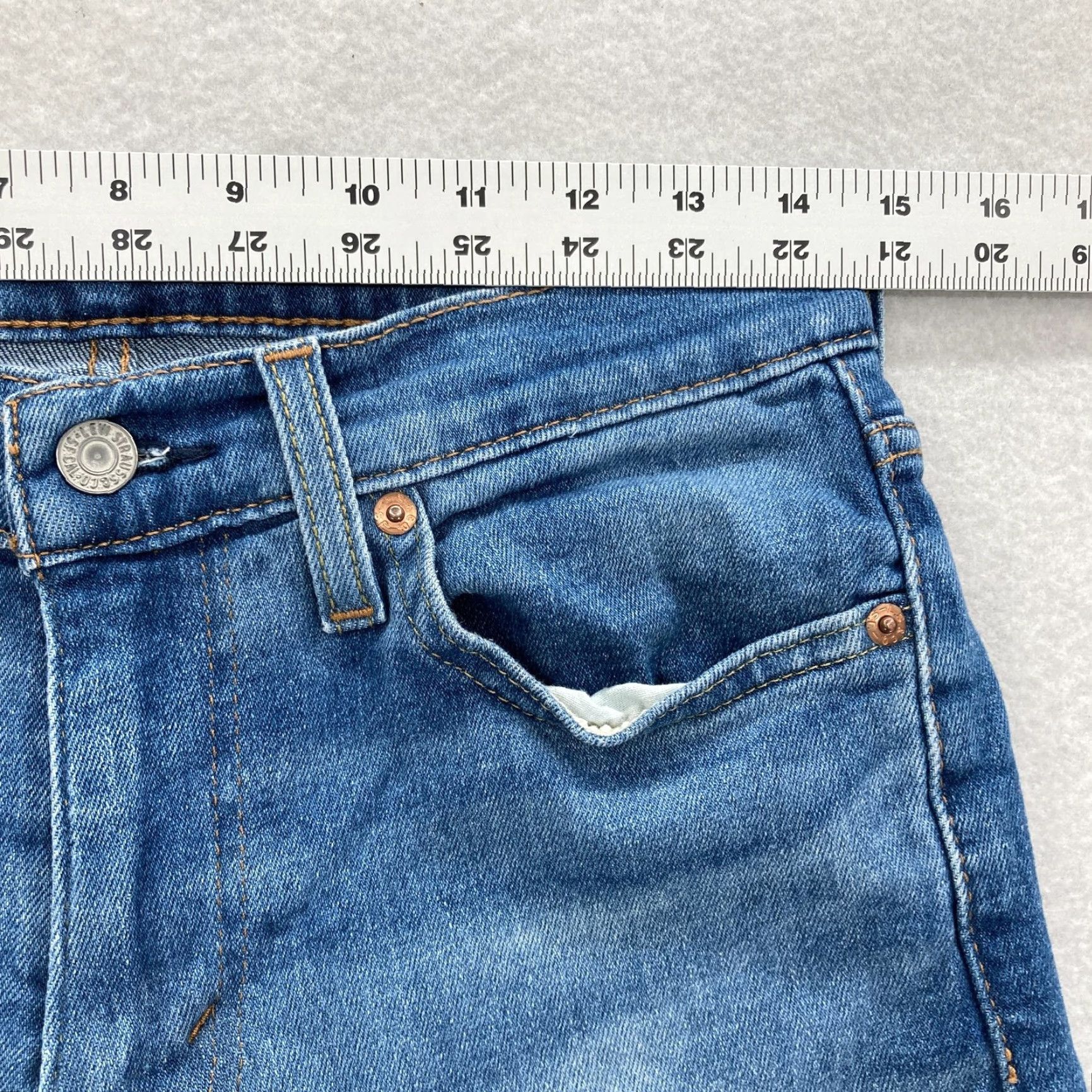 Levi's Levi's 511 Jeans Mens 29x32 Slim Fit Straight Blue Denim Medium Wash Stretch Size US 29 - 7 Thumbnail