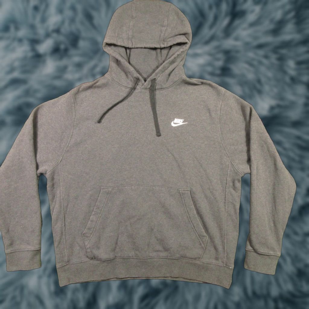Nike Nike Hoodie Mens L Gray Embroidered Swoosh Logo Pullover Warm Fleece Casual Sports Shirt? Size US L / EU 52-54 / 3 - 1 Thumbnail