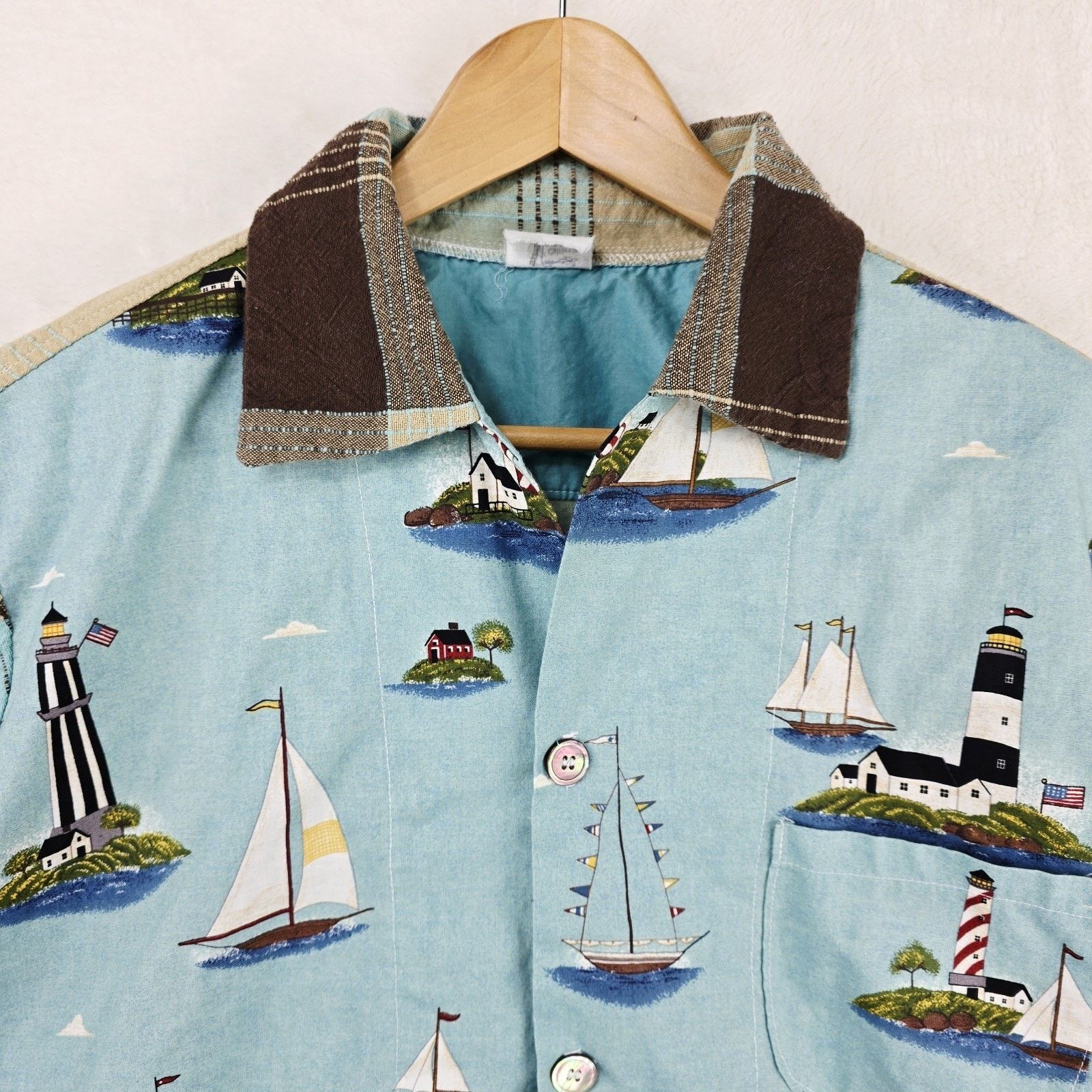 Other California Originals By Kathryn Shirt L Sail Boat Vintage Size US L / EU 52-54 / 3 - 3 Thumbnail