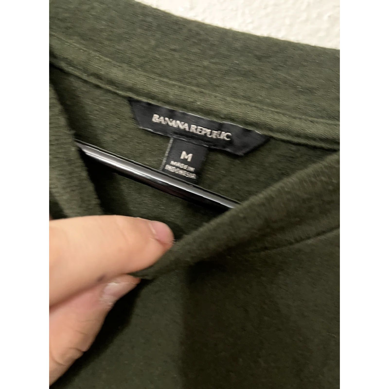 Banana Republic Banana Republic Sweater Womens Green Medium Long Sleeve Crew Business(Size M) (Regular Fit) Knit Cotton Pullover Size M / US 6-8 / IT 42-44 - 3 Thumbnail