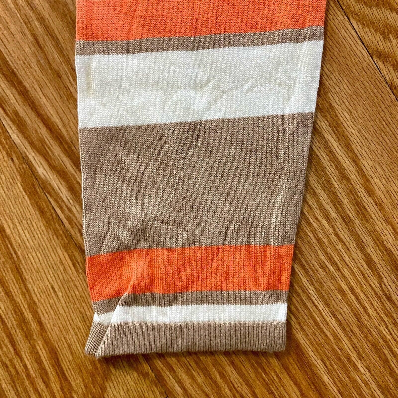 Other Cupio Tan White Striped Sweater Top Womens Medium Size M / US 6-8 / IT 42-44 - 7 Thumbnail