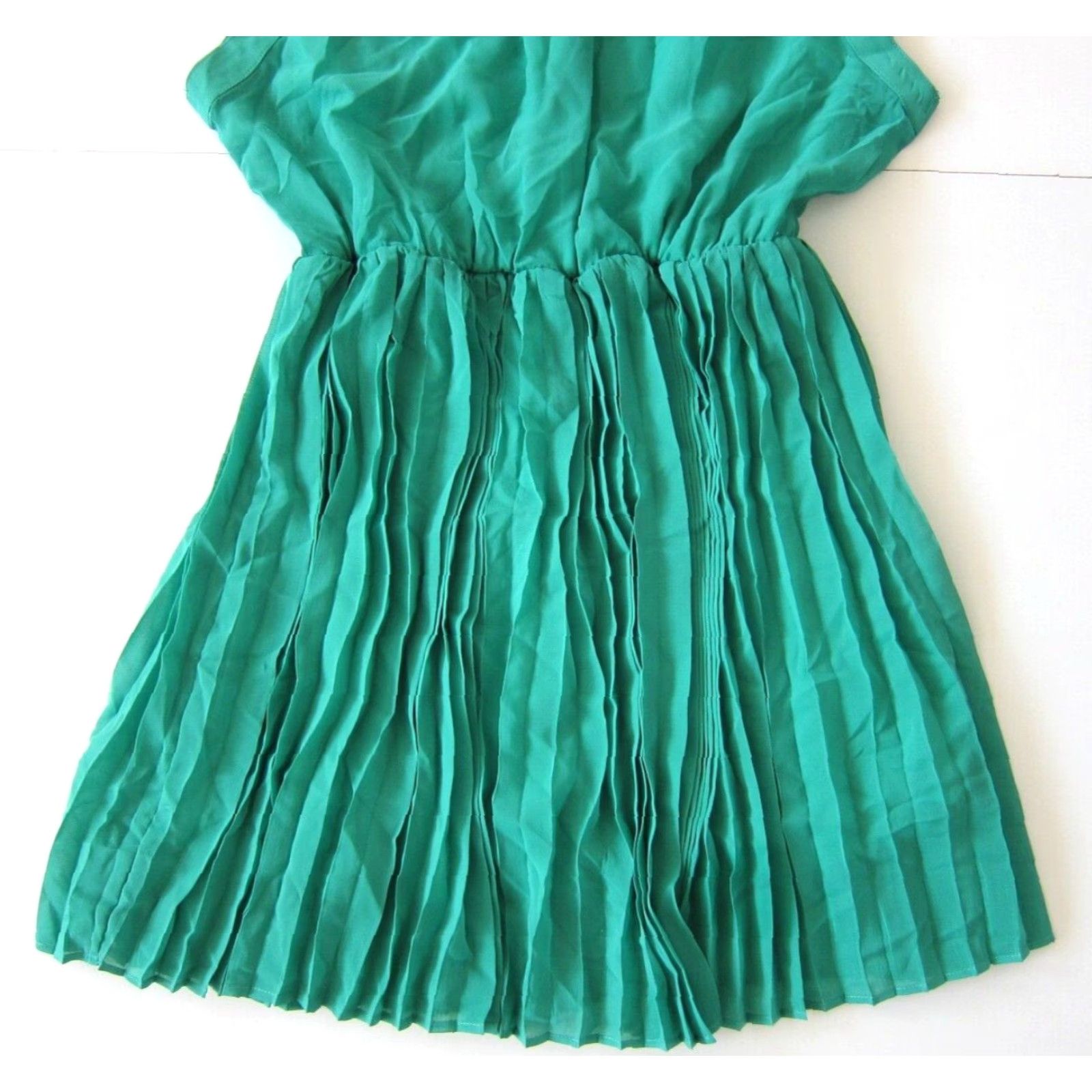 Vintage Charlotte Russe Dress Sleeveless Tank Jade Green Silver Studded Sheath Large Women's Size L / US 10 / IT 46 - 7 Thumbnail